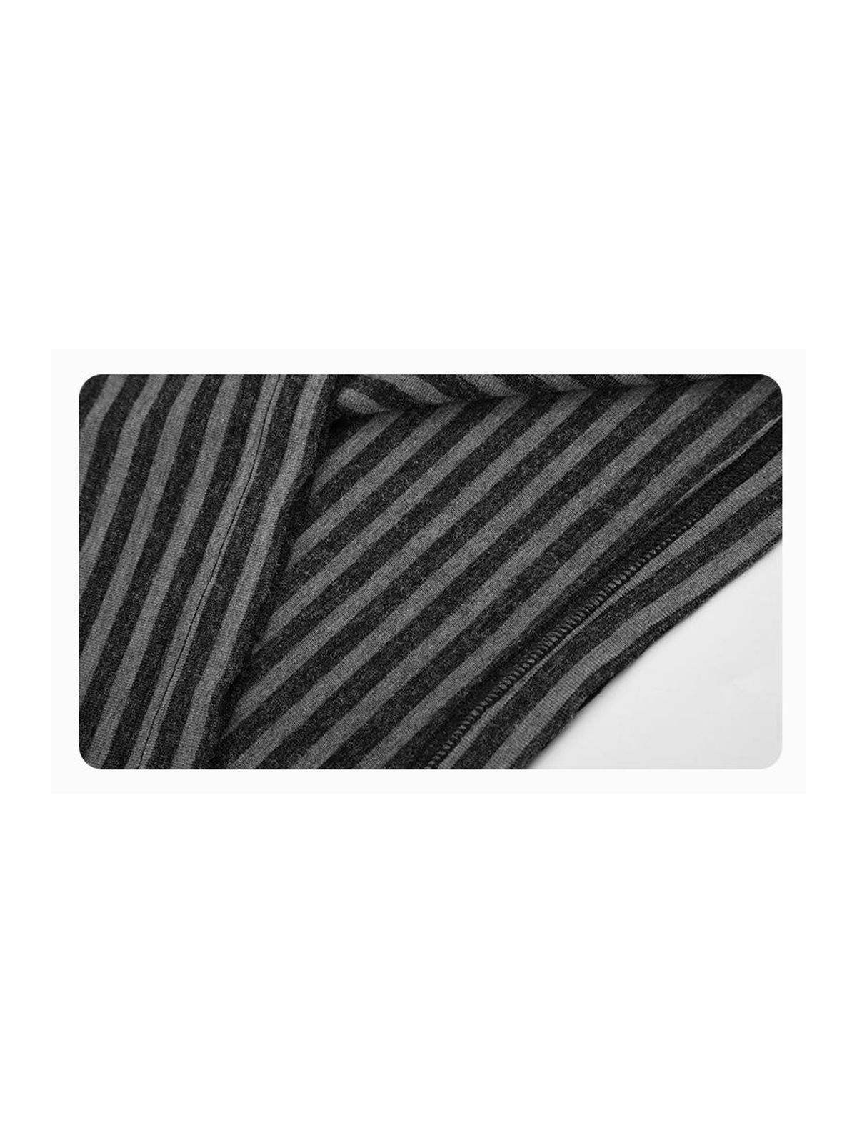 Ace Jolun. Buttoned Striped Hooded Long-Sleeve Tee product view 3