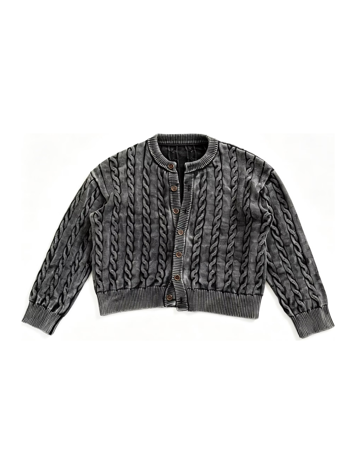 Ace Jolun. Cable-Knit Button Cardigan product view 1