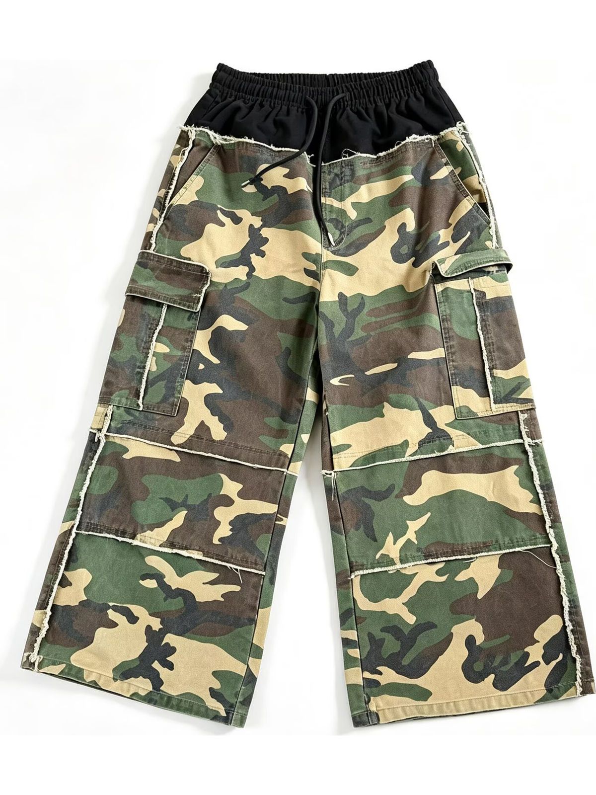 Ace Jolun. Camouflage Double-Waist Cargo Pants product view 2