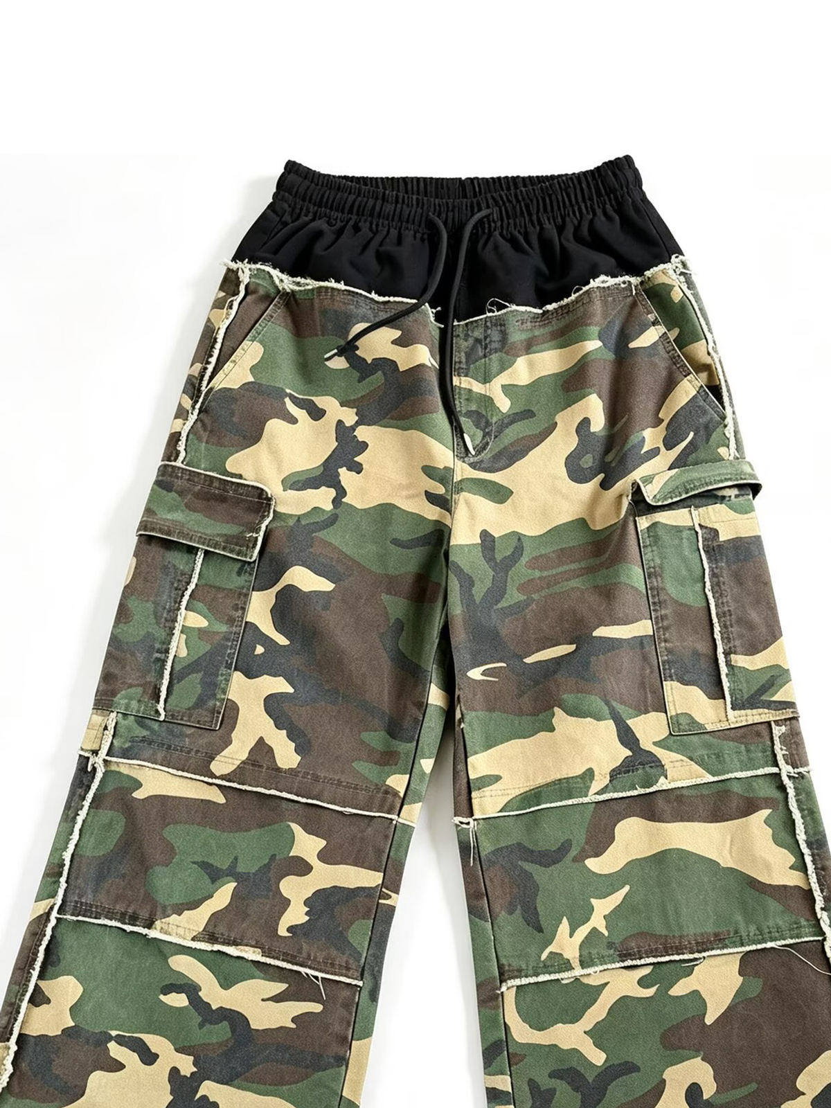 Ace Jolun. Camouflage Double-Waist Cargo Pants product view 3