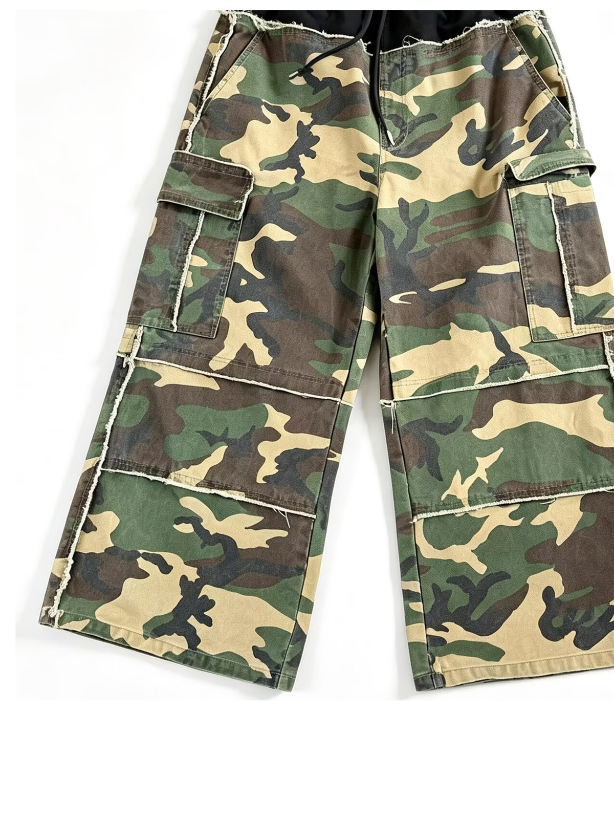 Ace Jolun. Camouflage Double-Waist Cargo Pants product view 4