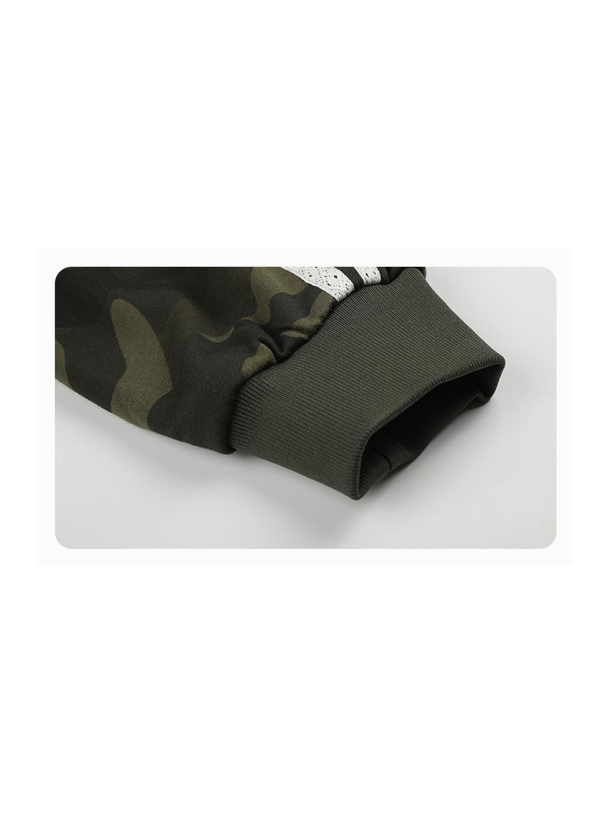 Ace Jolun. Camouflage Tape-Trim Zip Sweatshirt product view 3