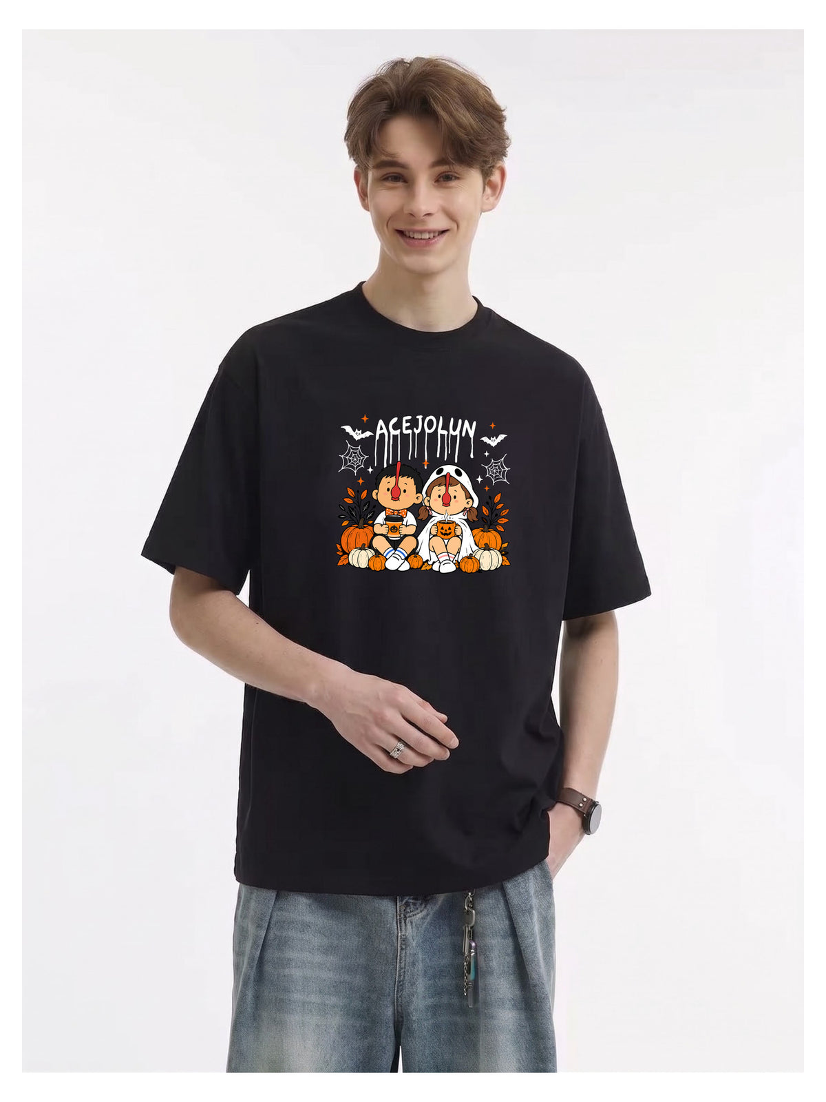Ace Jolun. Campfire Friends Graphic Tee product view 7