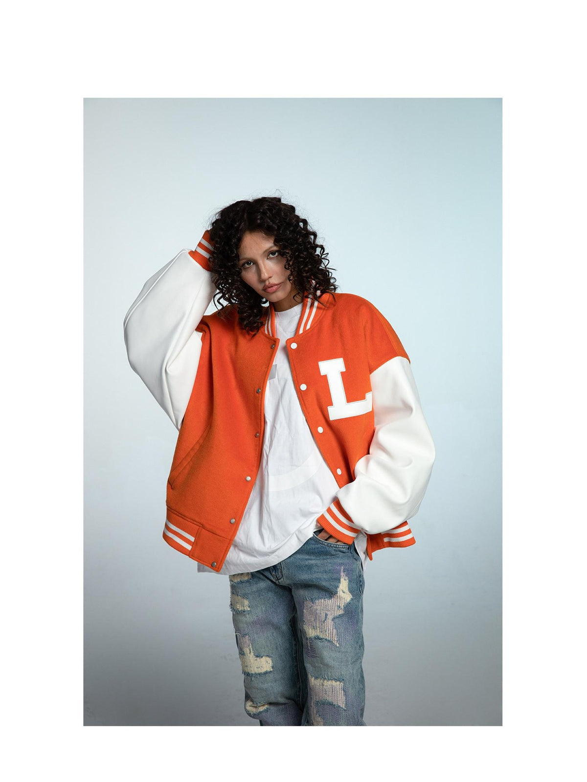 Color-Block Varsity Jacket product image