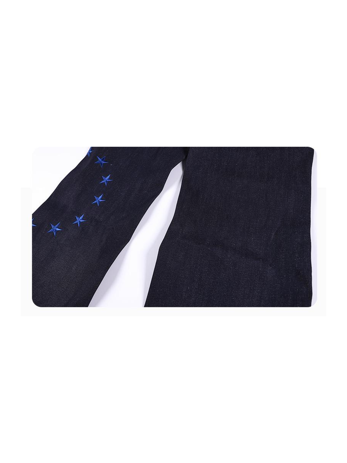 Ace Jolun. Contrast-Edge Raw Denim Jeans product view 3