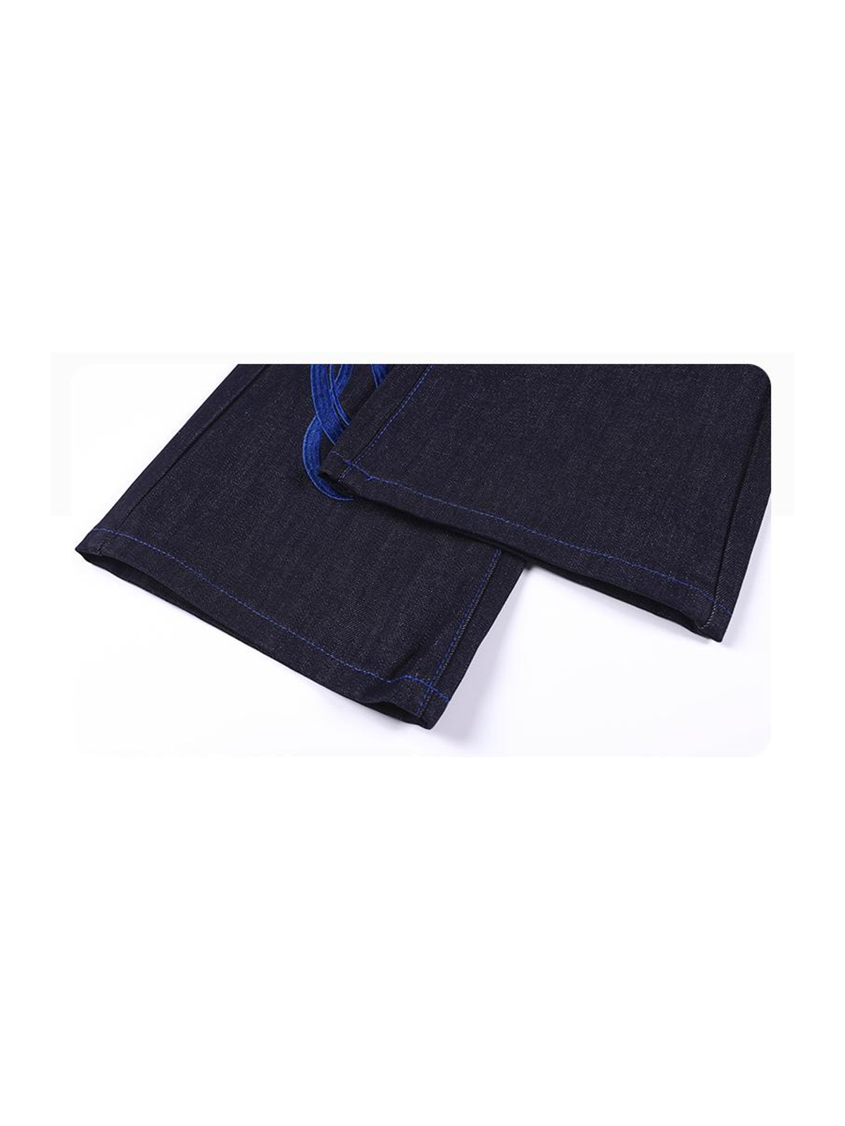 Ace Jolun. Contrast-Edge Raw Denim Jeans product view 4