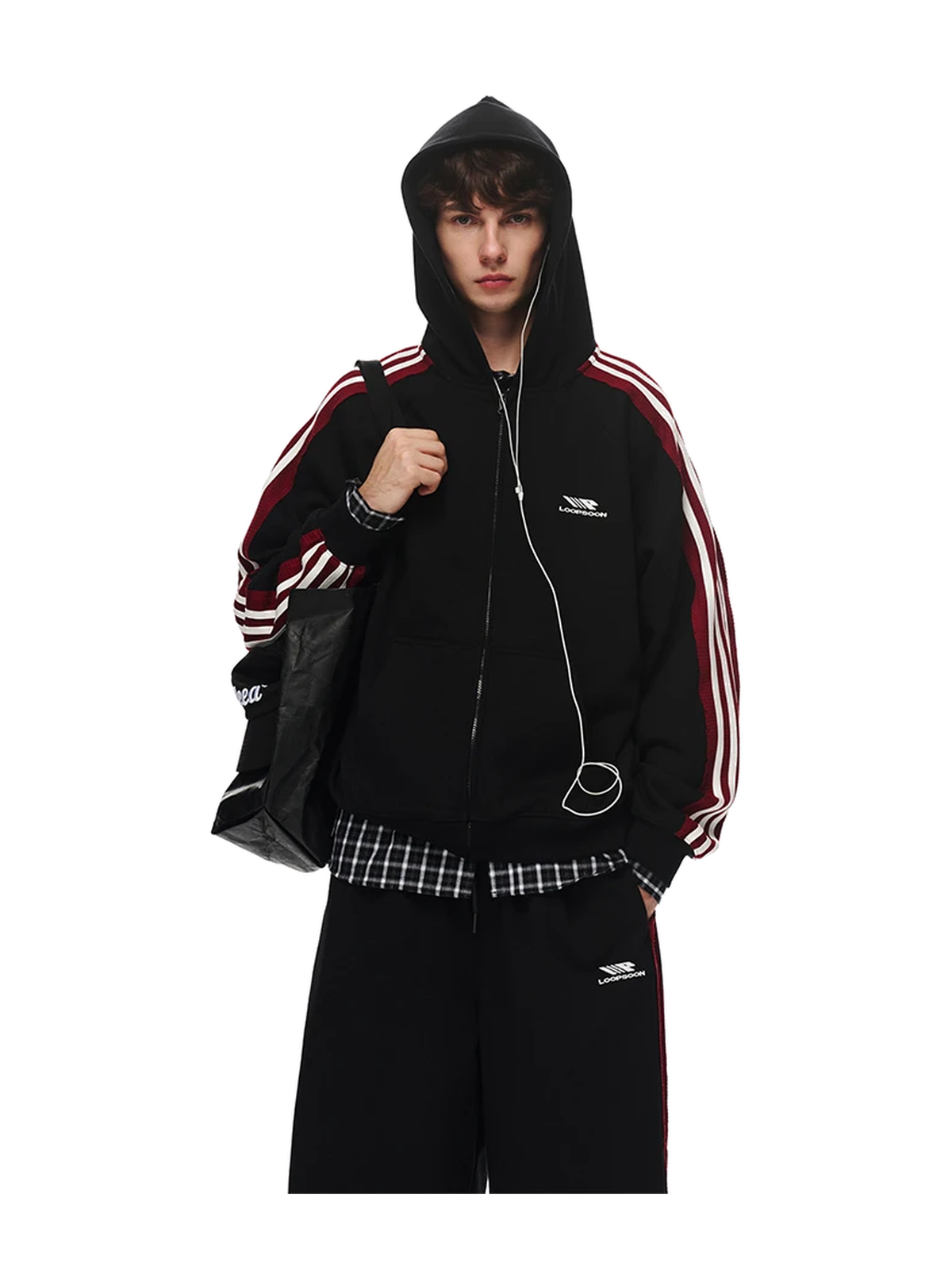 Contrast Panel Hooded Hoodie product image 2