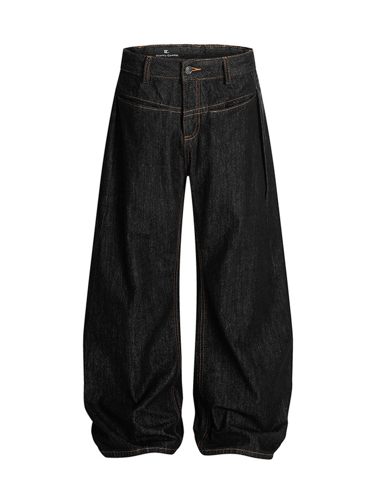 Ace Jolun. Contrast-Stitch Curved-Leg Jeans product view 1