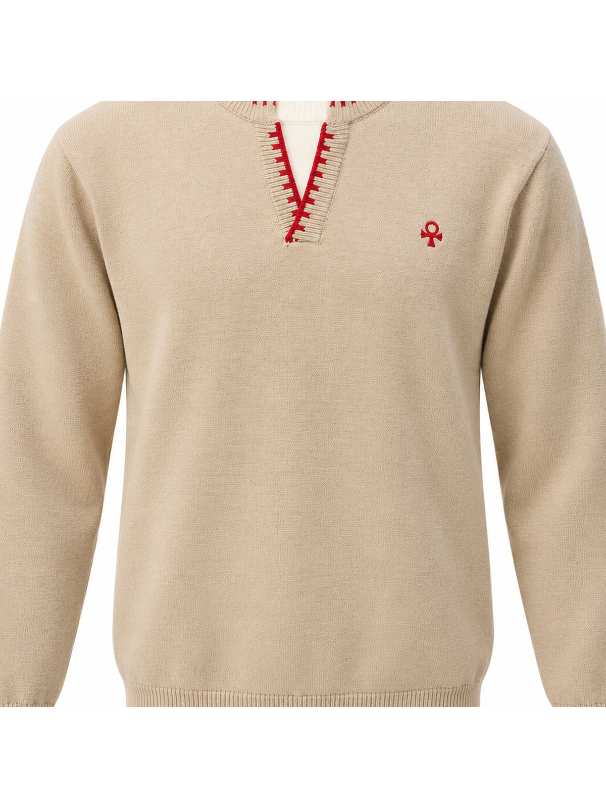 Ace Jolun. Contrast-Trim Layered Knit Sweater product view 5