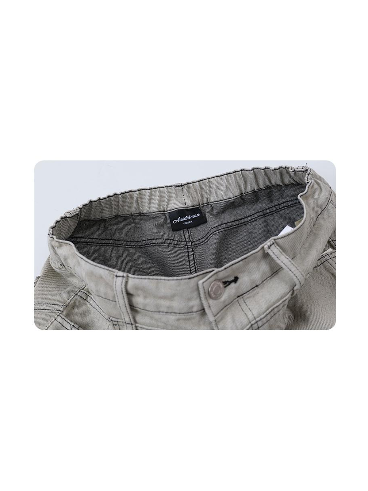Ace Jolun. Distressed Curved-Leg Wide Jeans product view 2