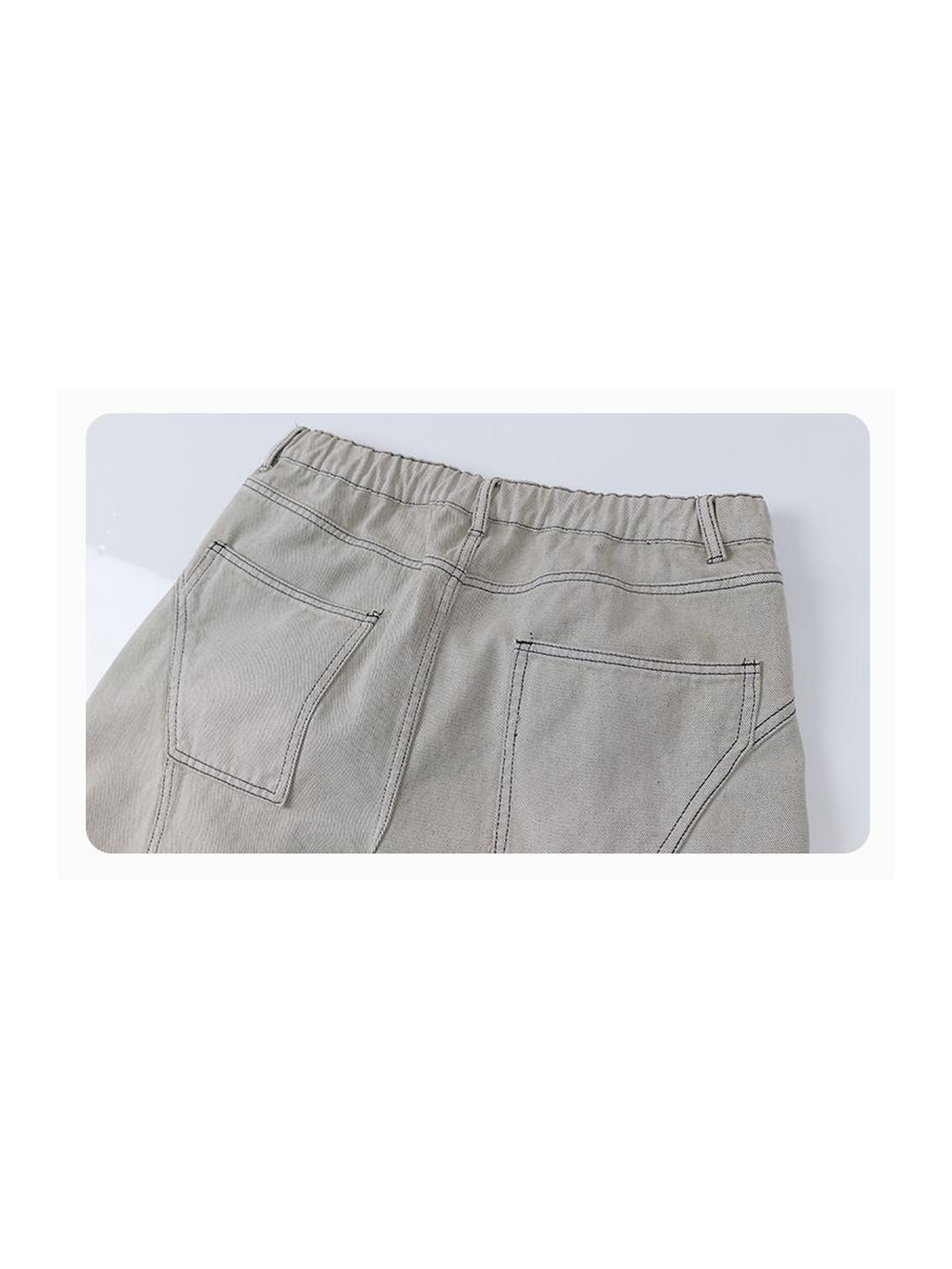 Ace Jolun. Distressed Curved-Leg Wide Jeans product view 3