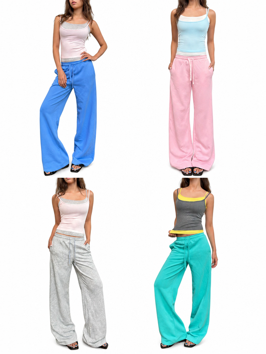 Ace Jolun drawstring wide-leg sweatpants color overview