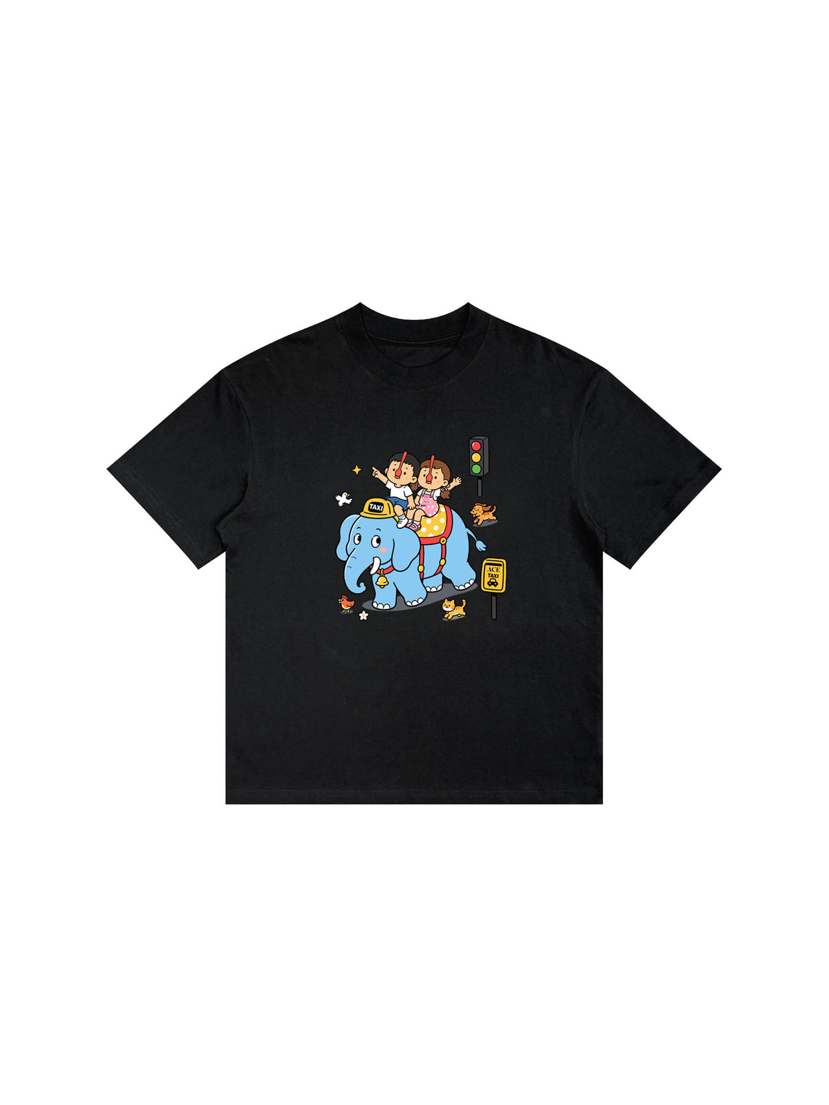 Ace Jolun. Elephant Friends Graphic Tee product view 2