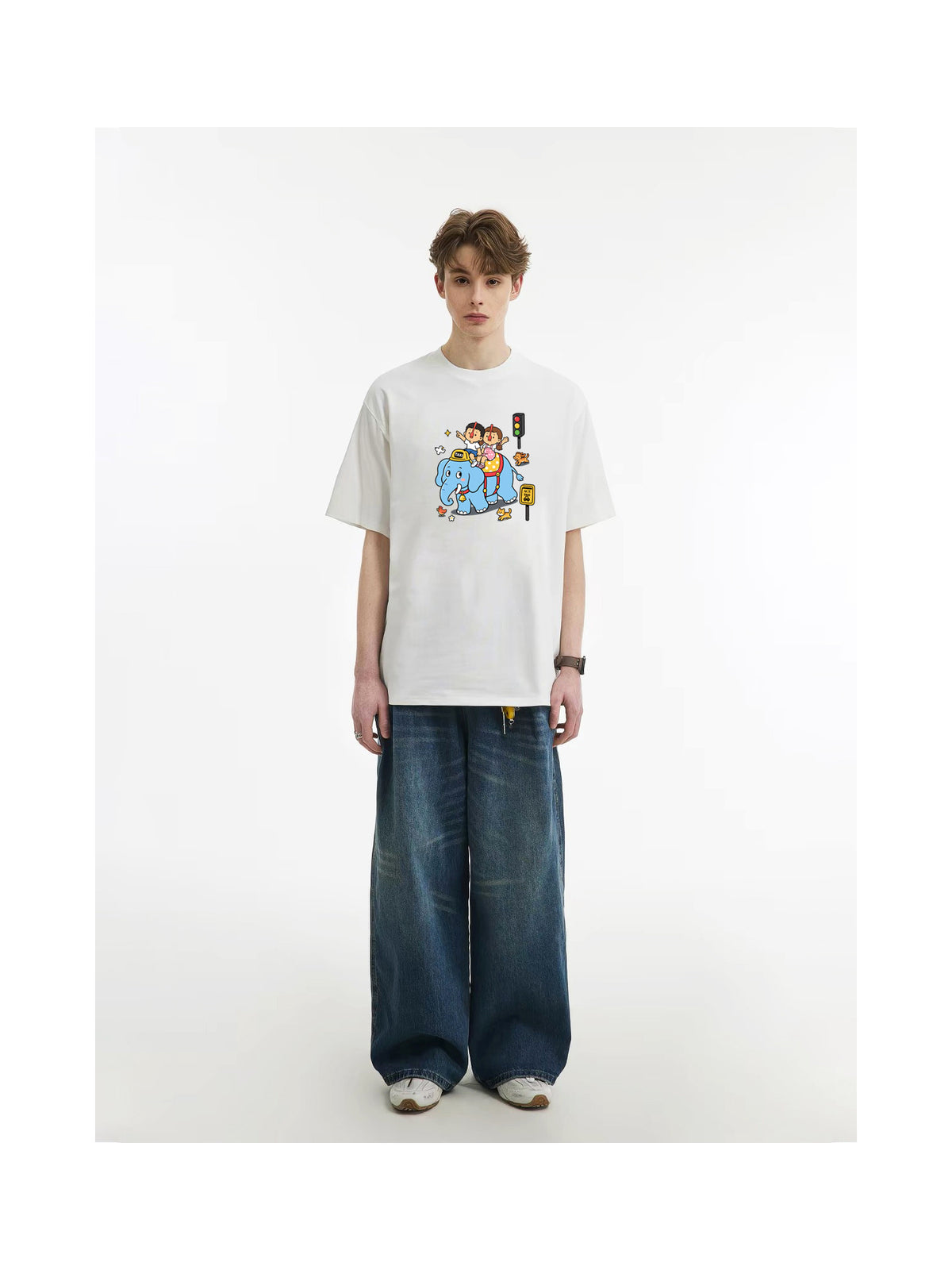 Ace Jolun. Elephant Friends Graphic Tee product view 4
