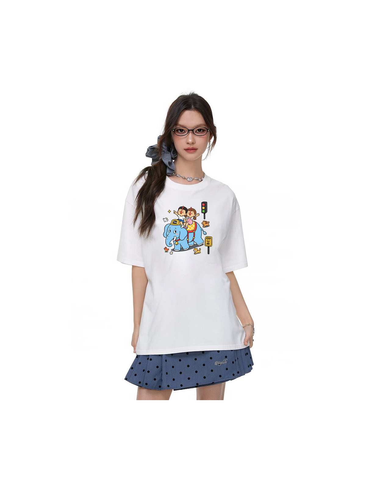 Ace Jolun. Elephant Friends Graphic Tee product view 9