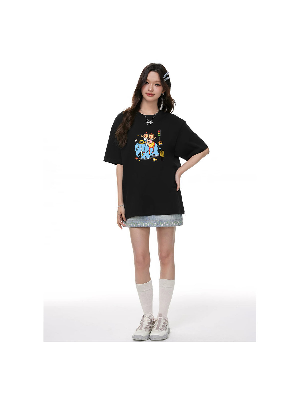 Ace Jolun. Elephant Friends Graphic Tee product view 10