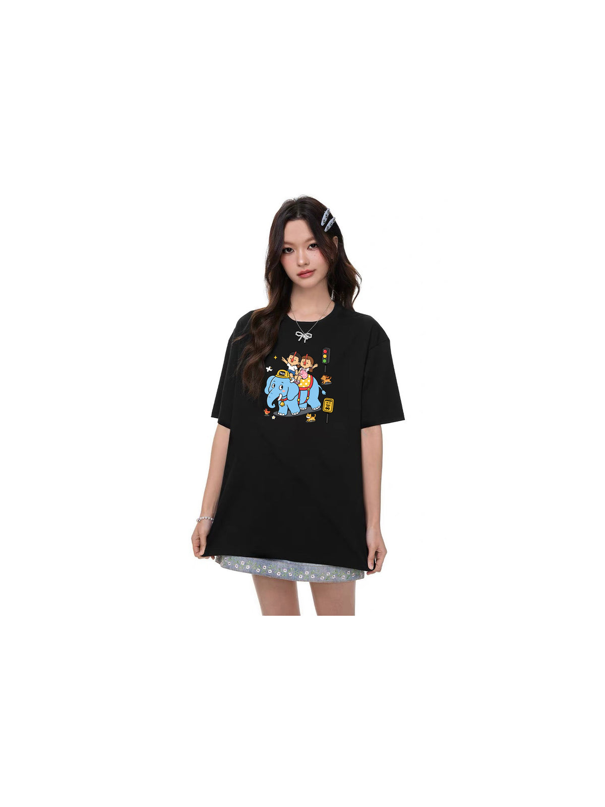 Ace Jolun. Elephant Friends Graphic Tee product view 11
