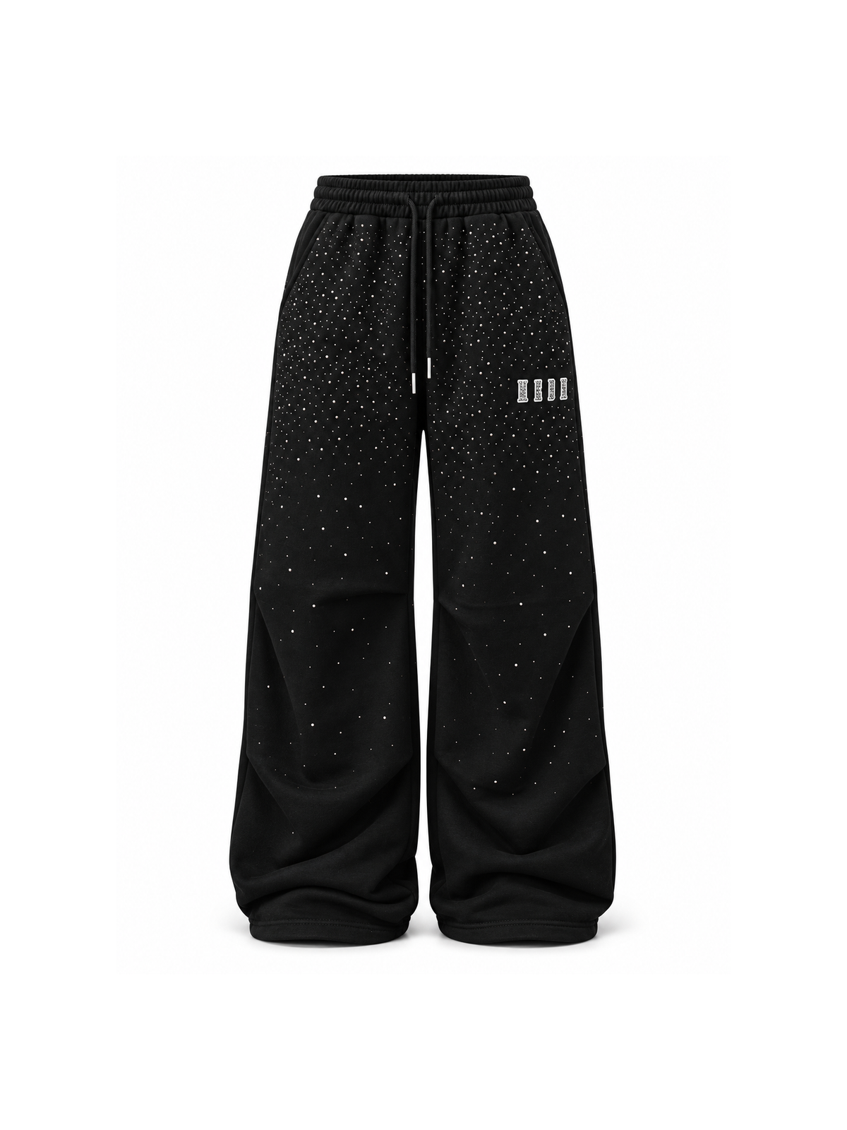 Gradient Rhinestone Wide-Leg Sweatpants product image