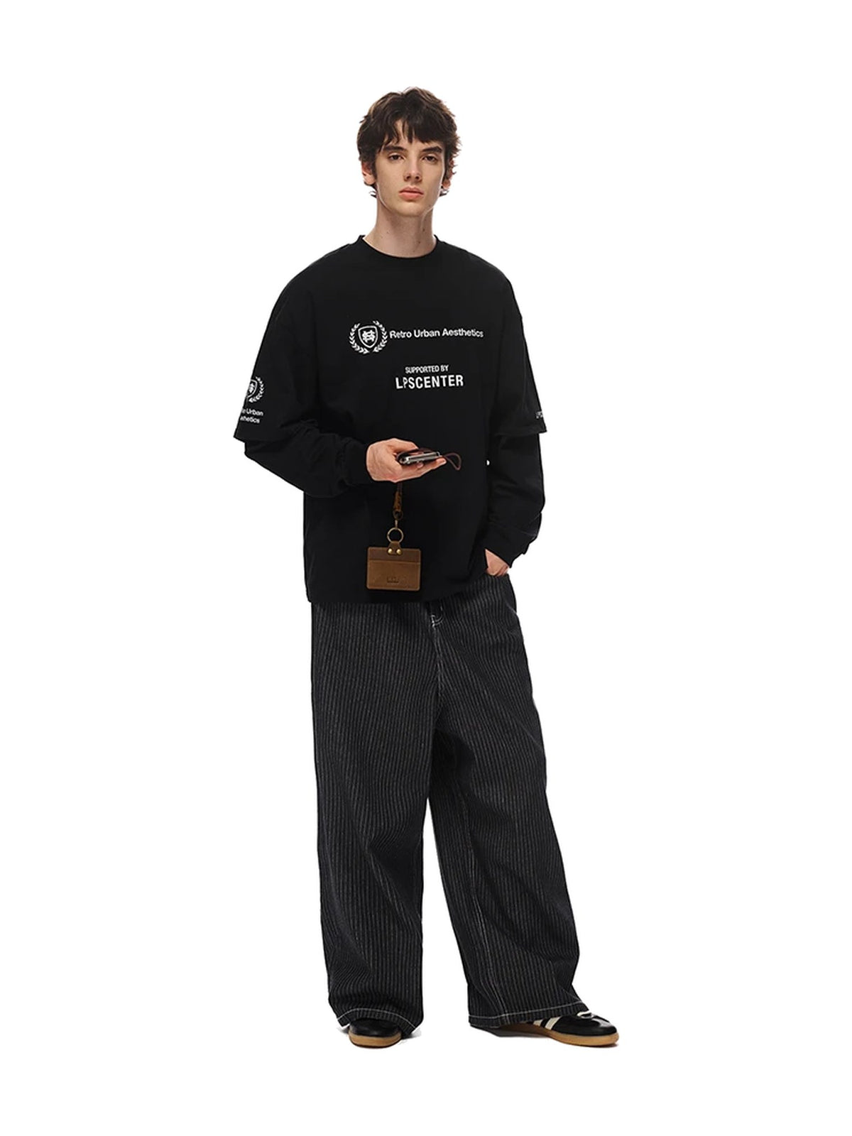 Graphic Layered-Look Long-Sleeve Tee product image 2