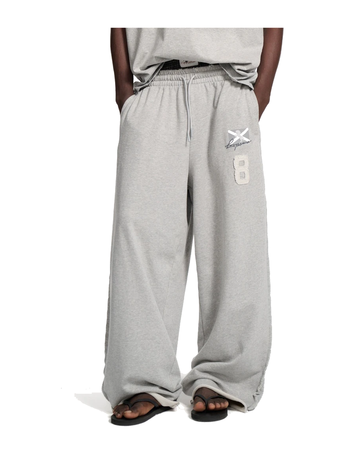 Graphic Number Wide-Leg Pants product image 1