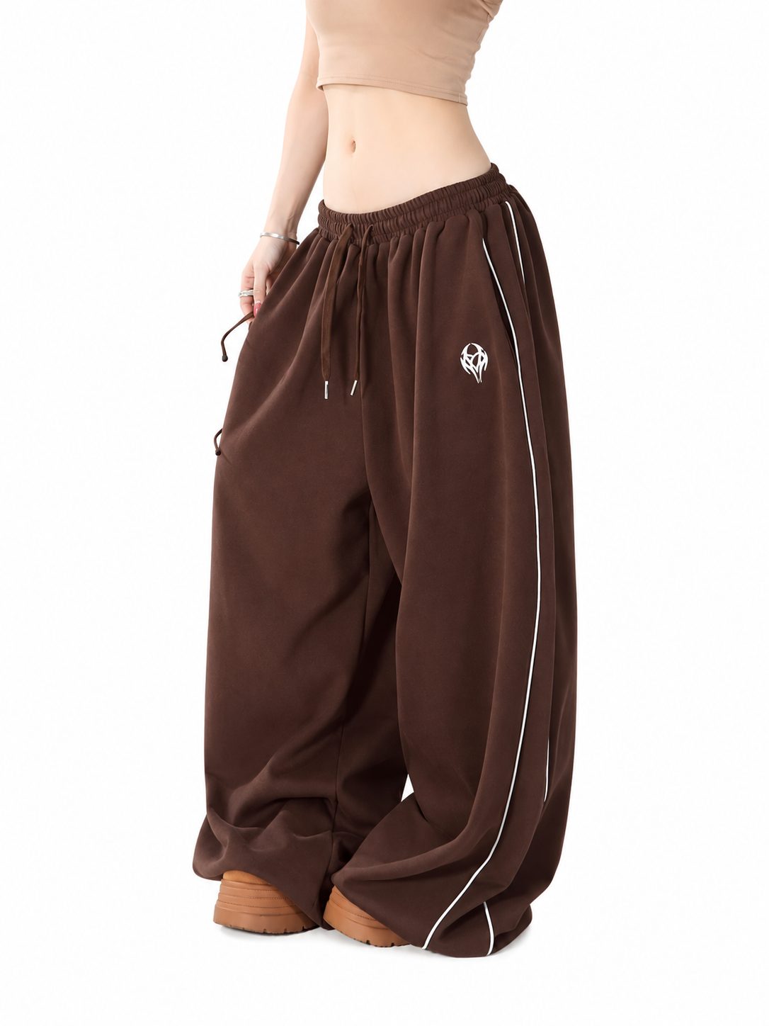 Ace Jolun. Gray Vintage Dance Sweatpants product view 5