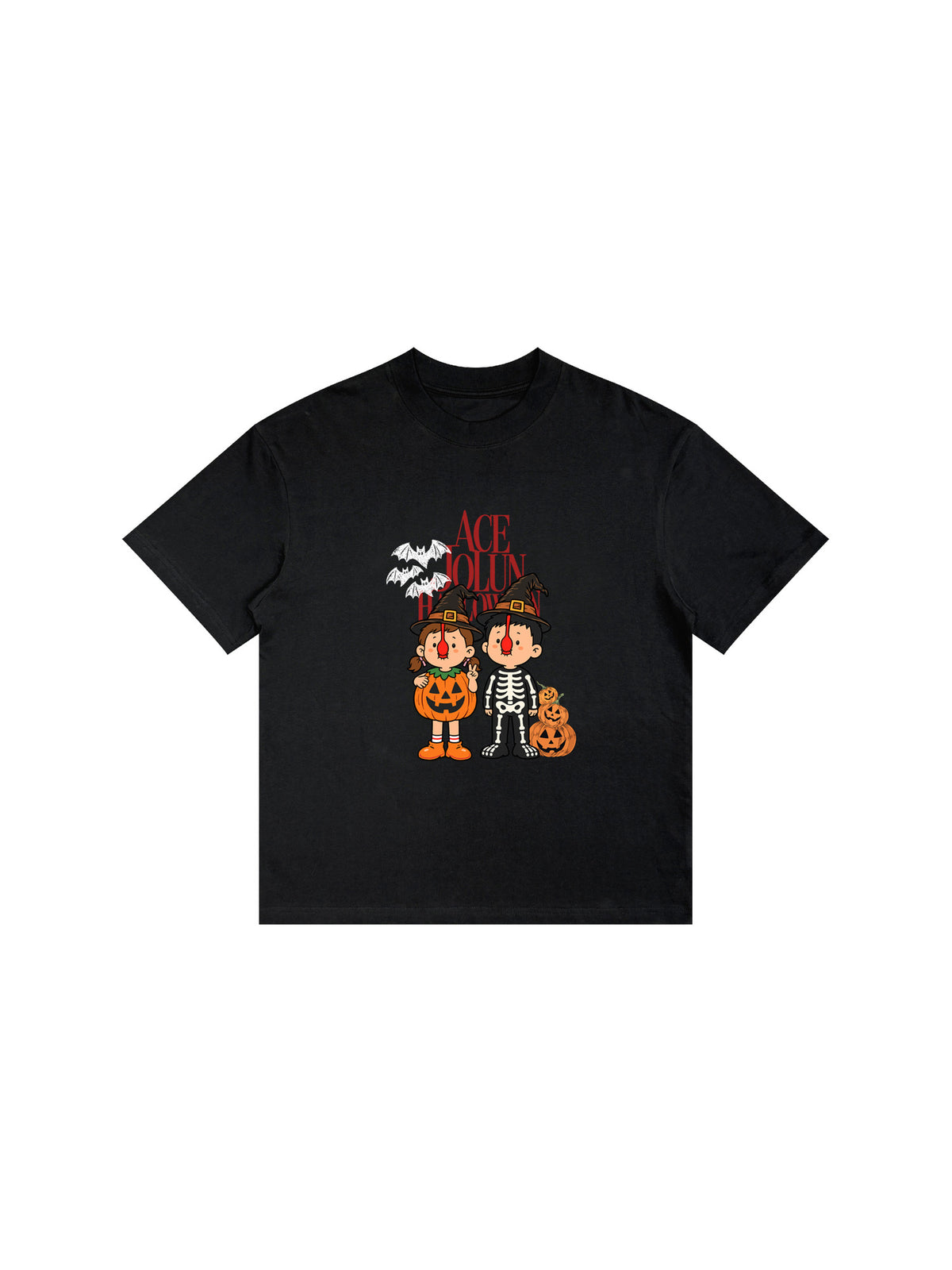 Ace Jolun. Halloween Friends Graphic Tee product view 2