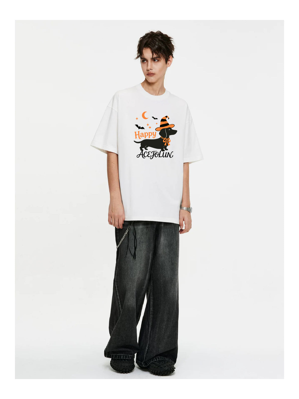 Ace Jolun. Happy Witch Graphic Tee product view 6