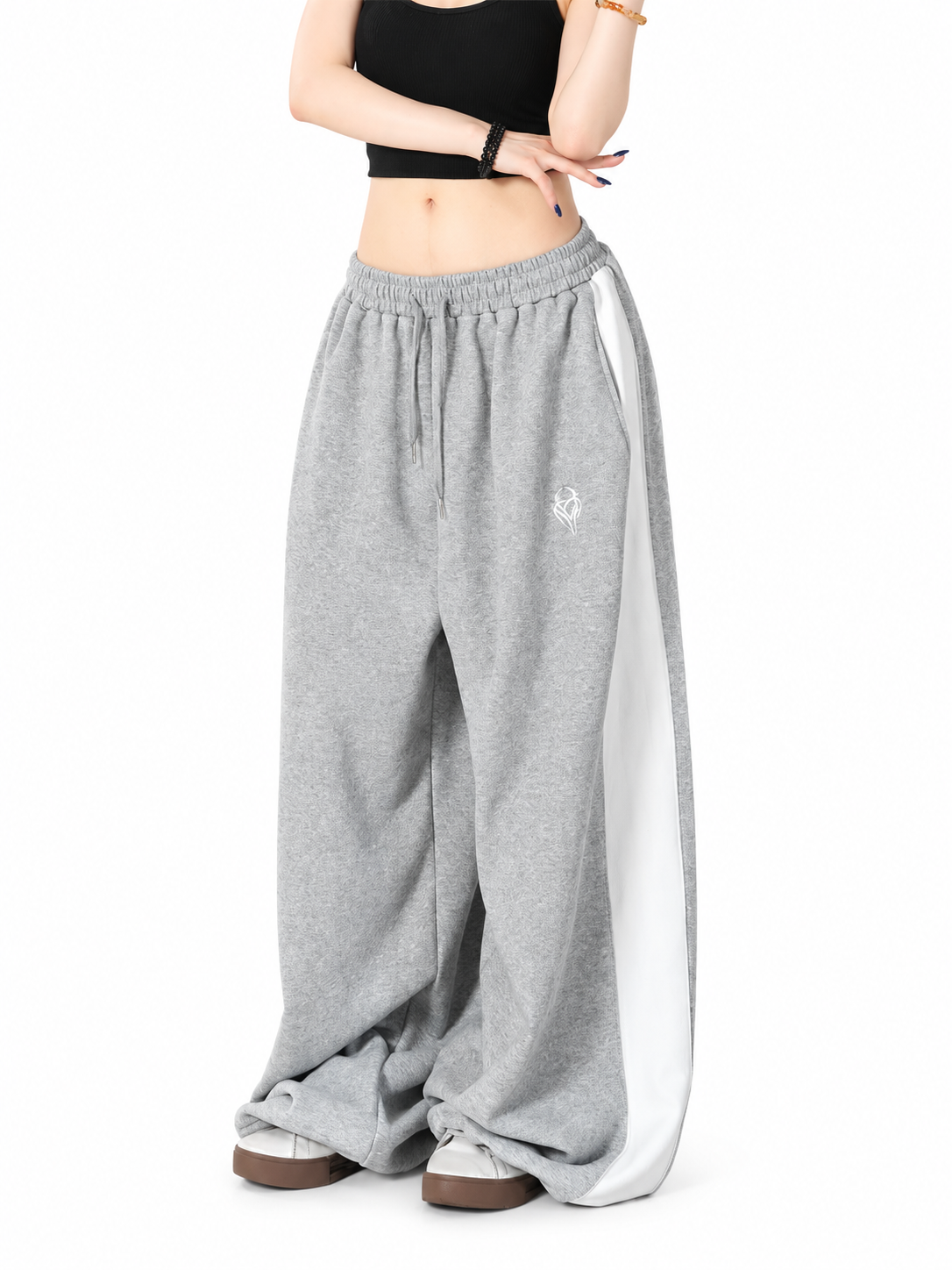 Ace Jolun. Heavyweight Gray Dance Sweatpants product view 1