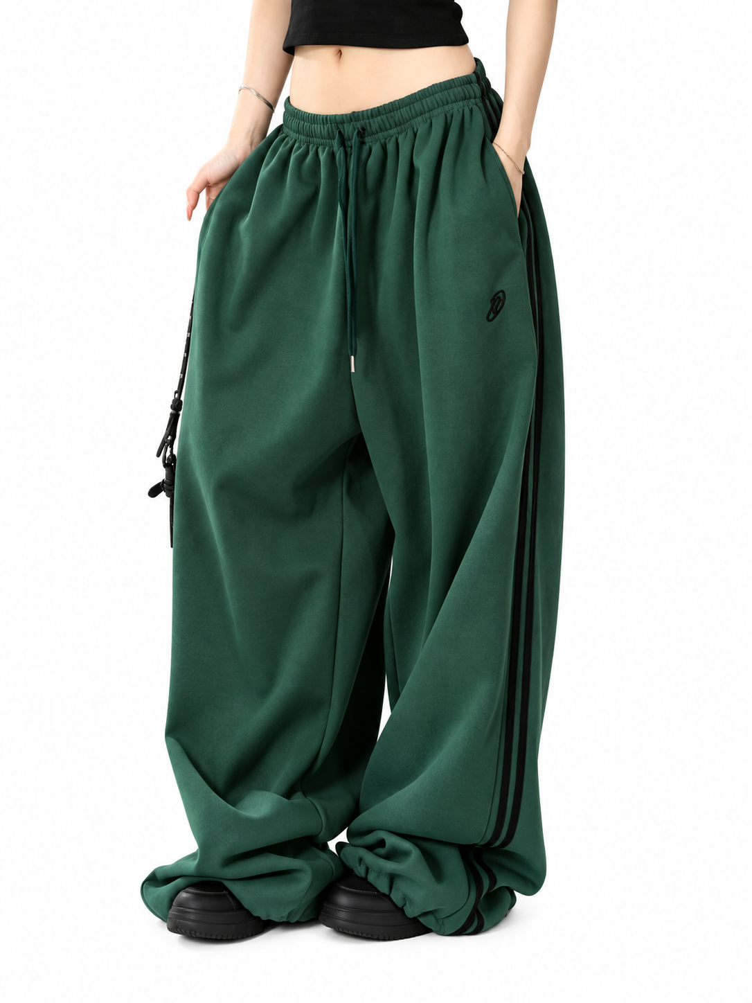 Ace Jolun. Heavyweight Gray Dance Sweatpants product view 3