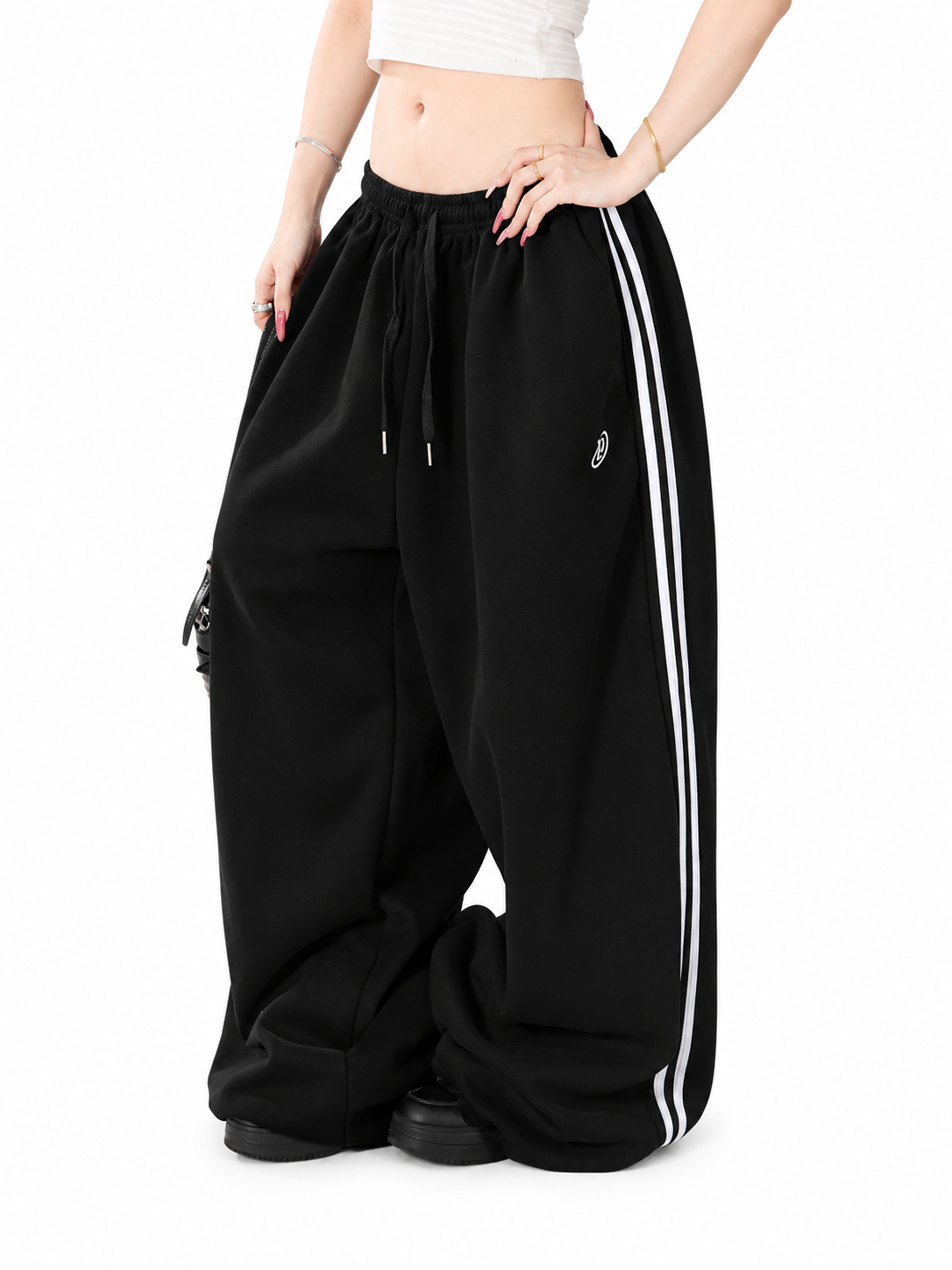 Ace Jolun. Heavyweight Wide-Leg Dance Sweatpants product view 3