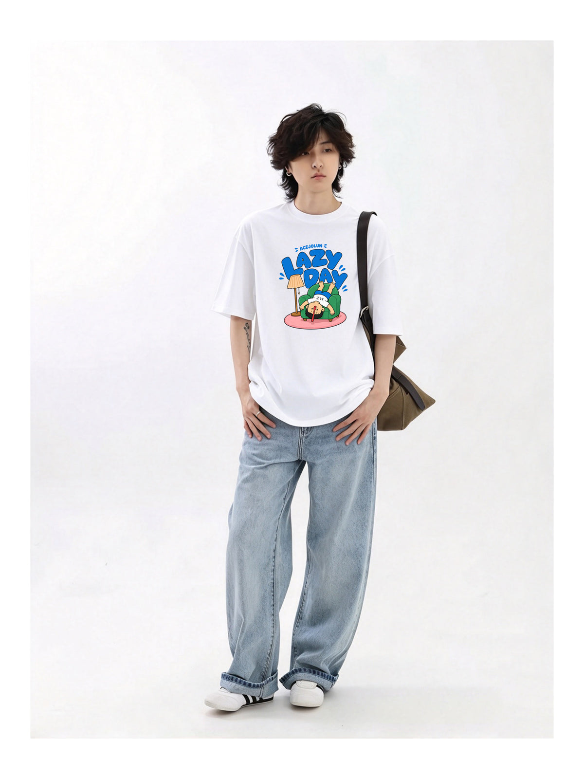 Ace Jolun. Lazy Day Graphic Tee product view 3