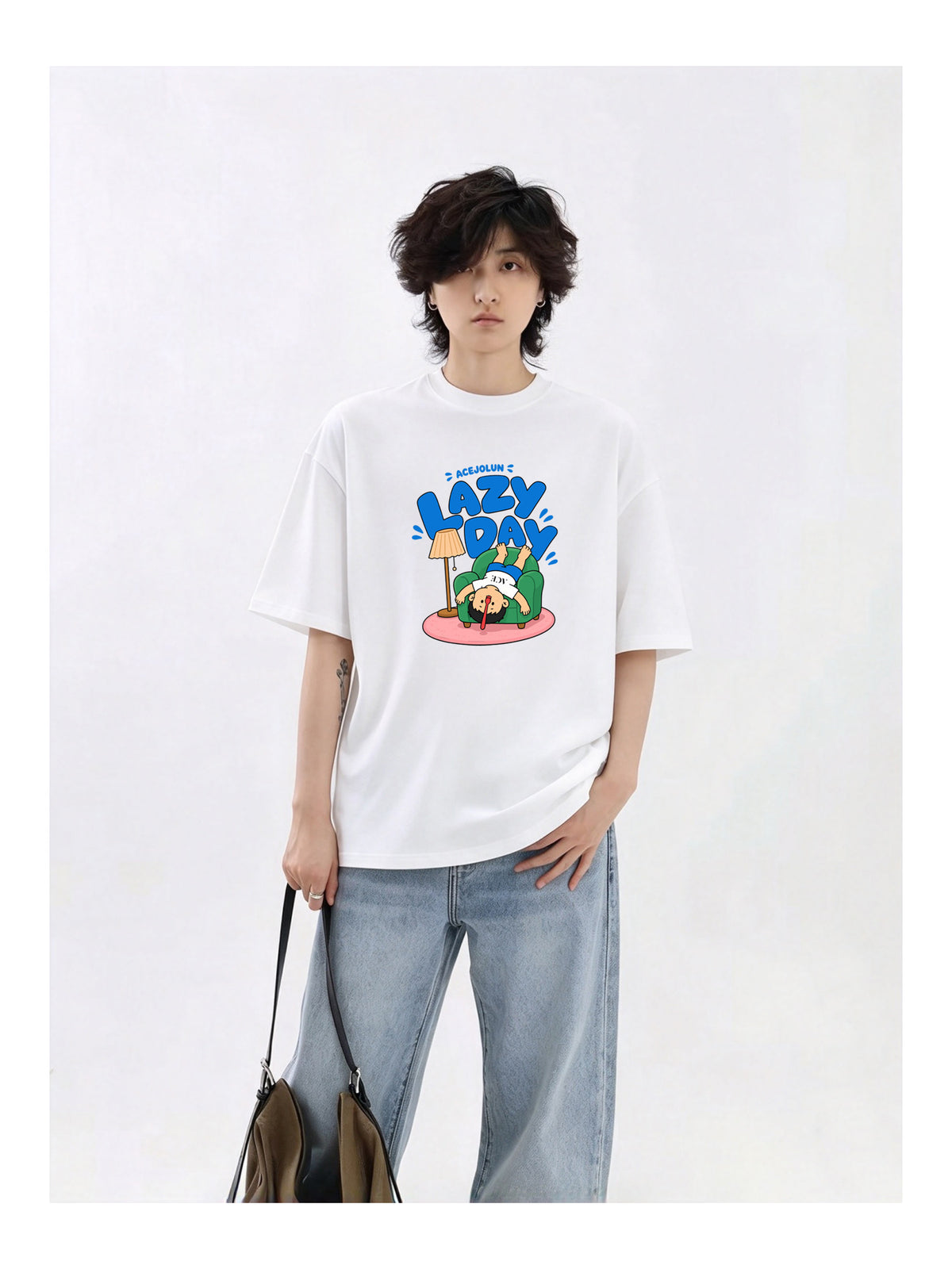 Ace Jolun. Lazy Day Graphic Tee product view 5