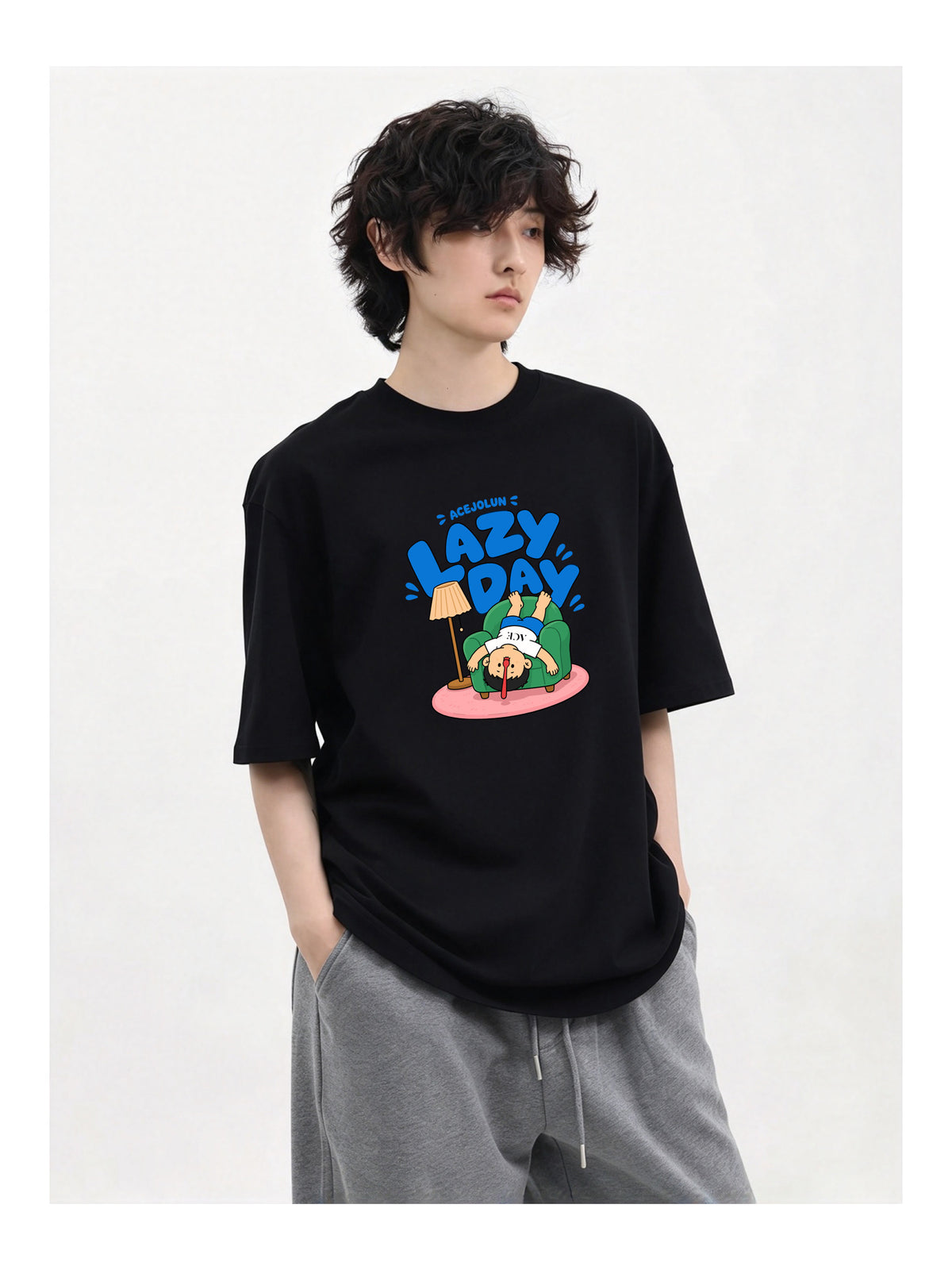 Ace Jolun. Lazy Day Graphic Tee product view 6