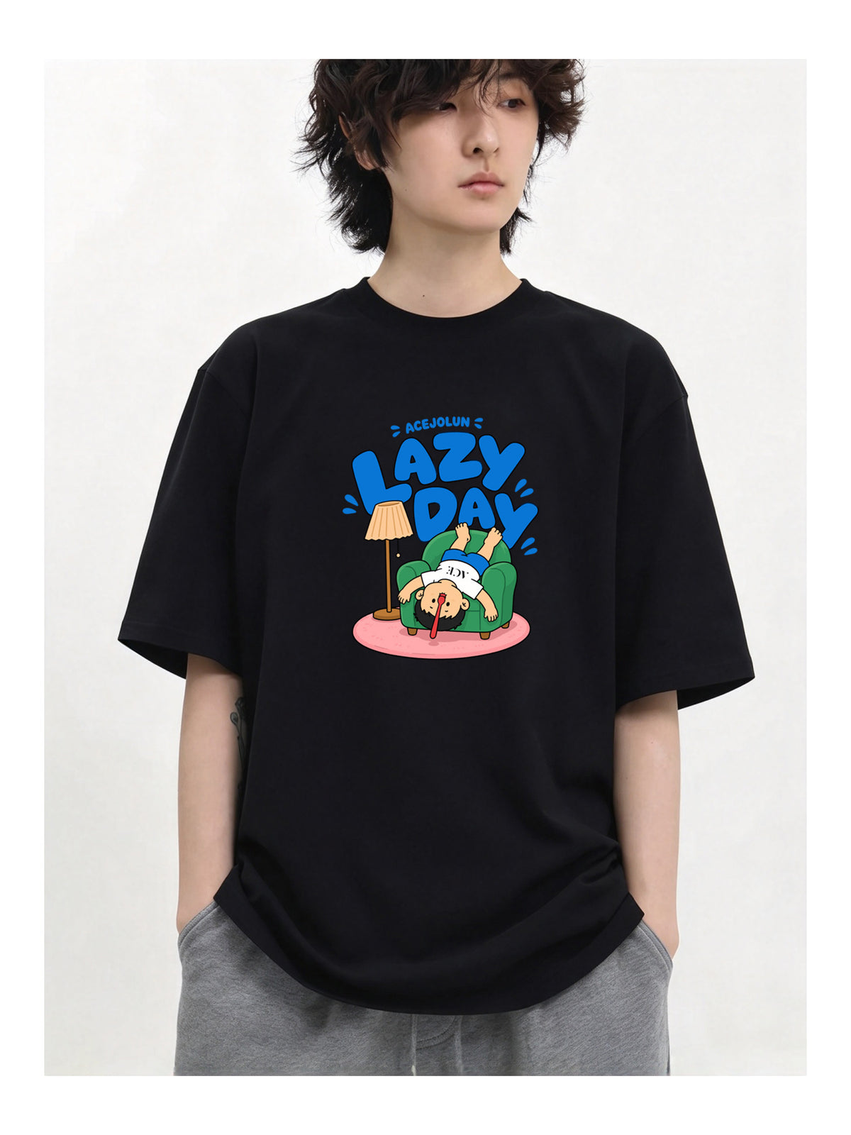 Ace Jolun. Lazy Day Graphic Tee product view 7