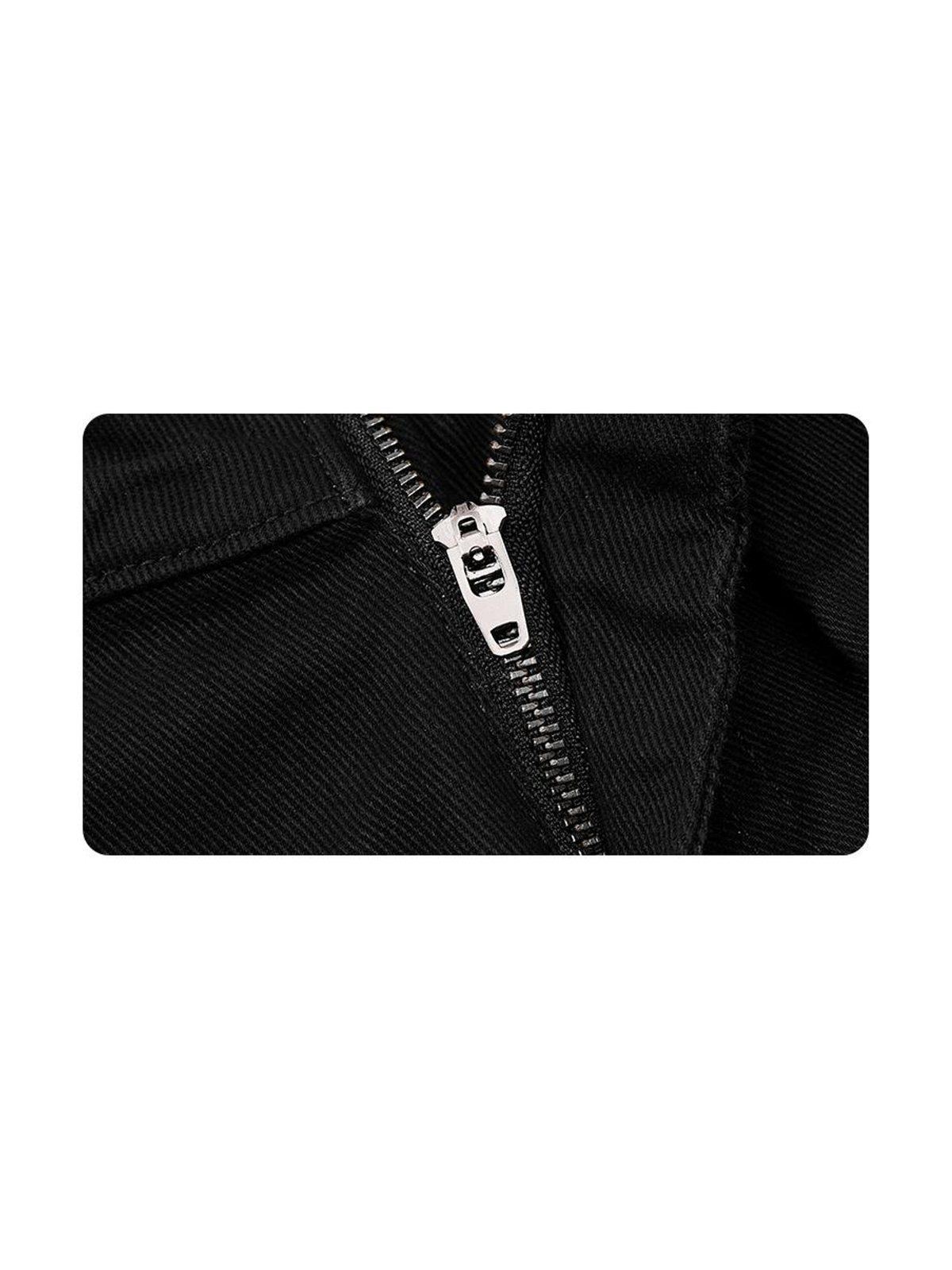 Ace Jolun. Leopard-Panel Curved-Leg Cargo Pants product view 2