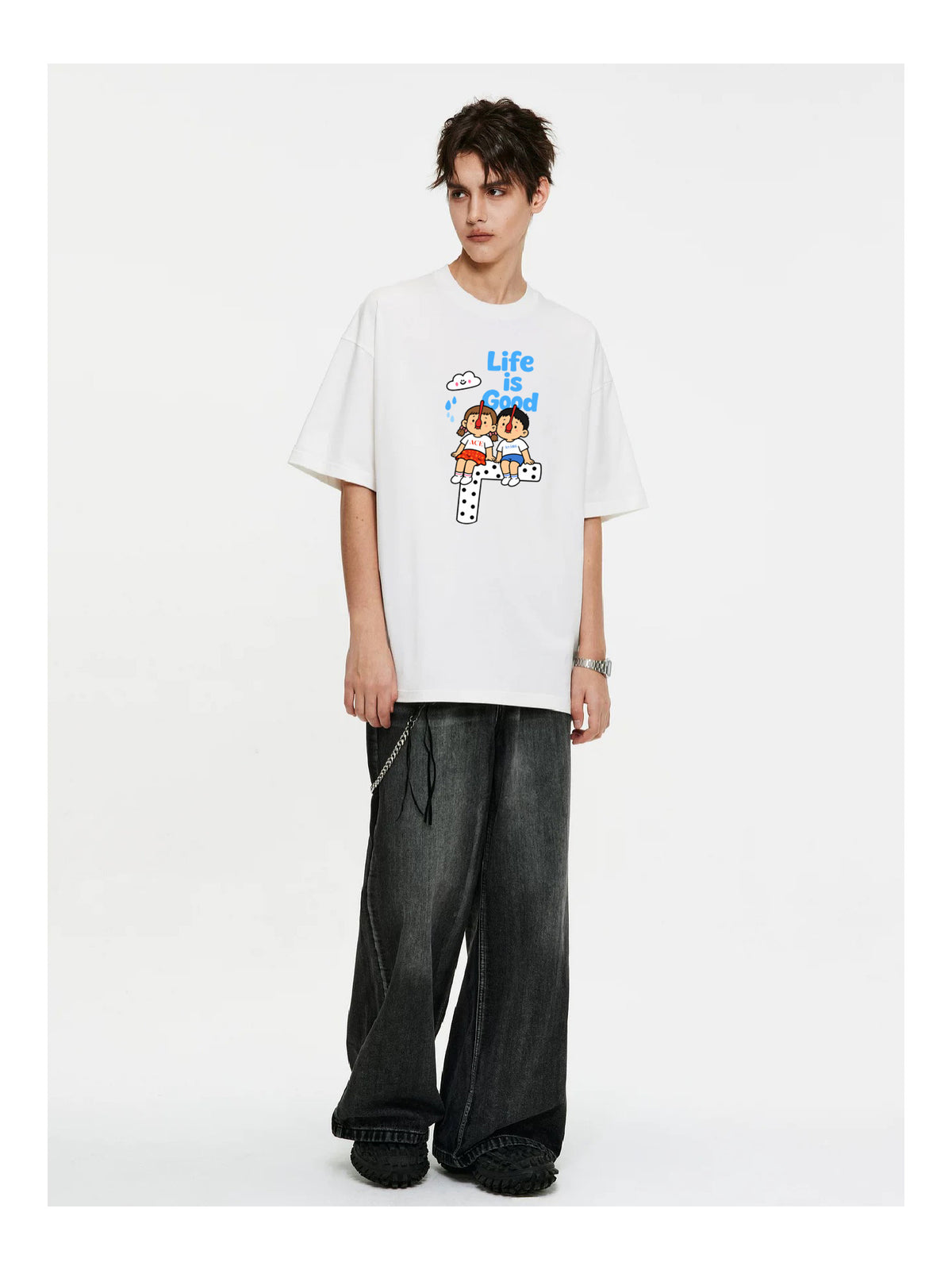 Ace Jolun. Life Is Good Graphic Tee product view 7