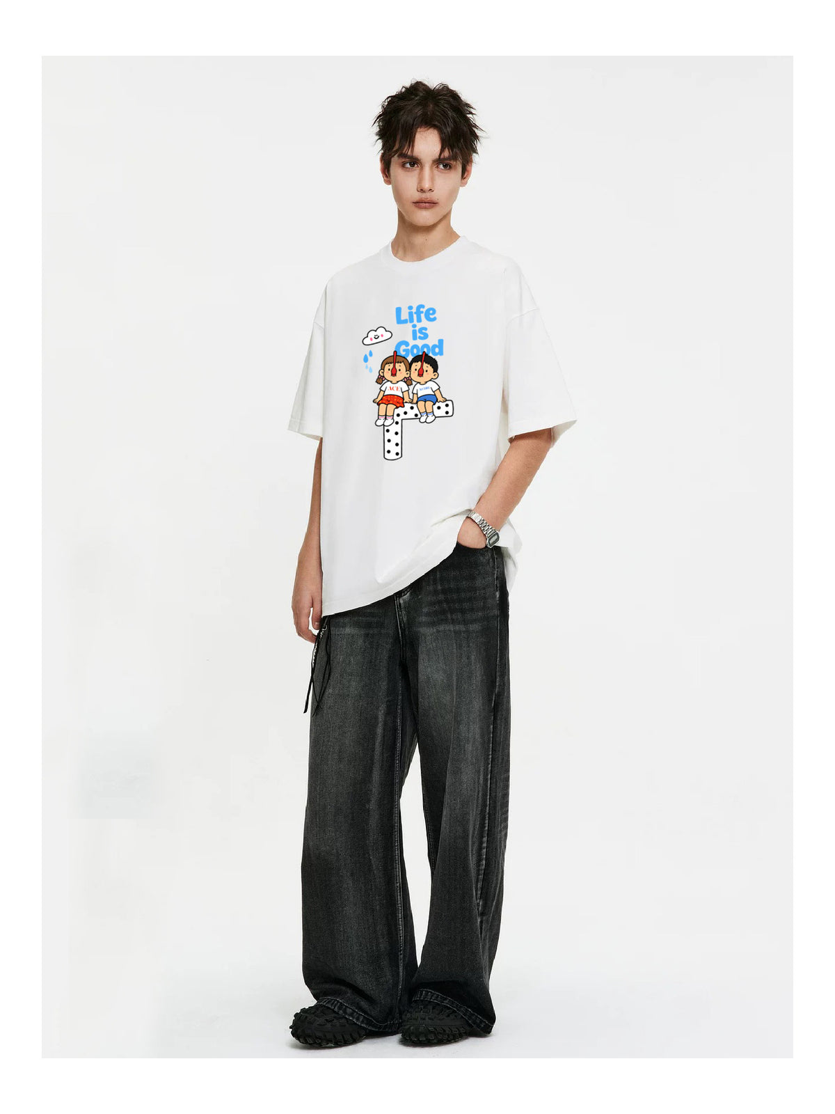 Ace Jolun. Life Is Good Graphic Tee product view 8