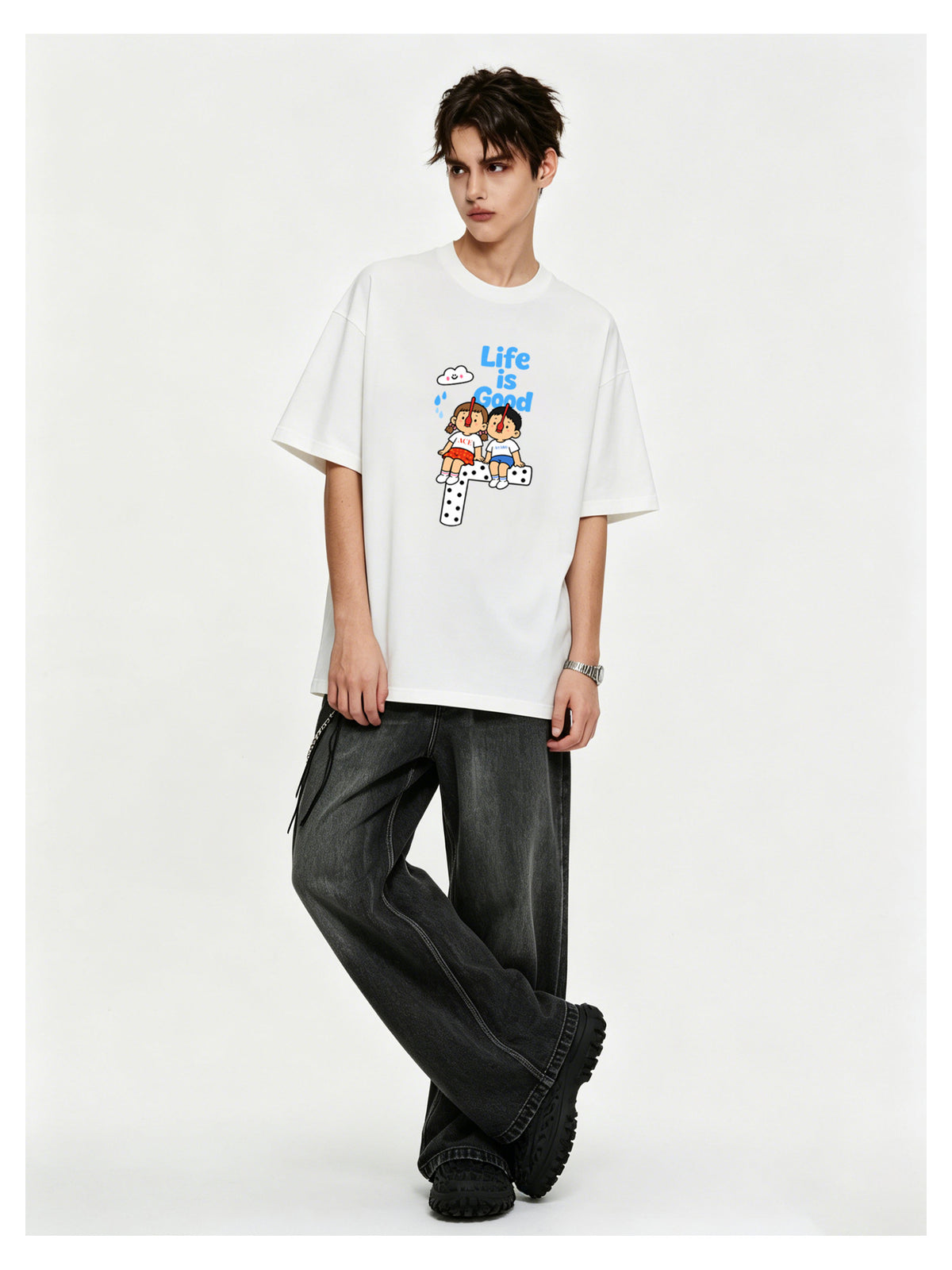 Ace Jolun. Life Is Good Graphic Tee product view 9
