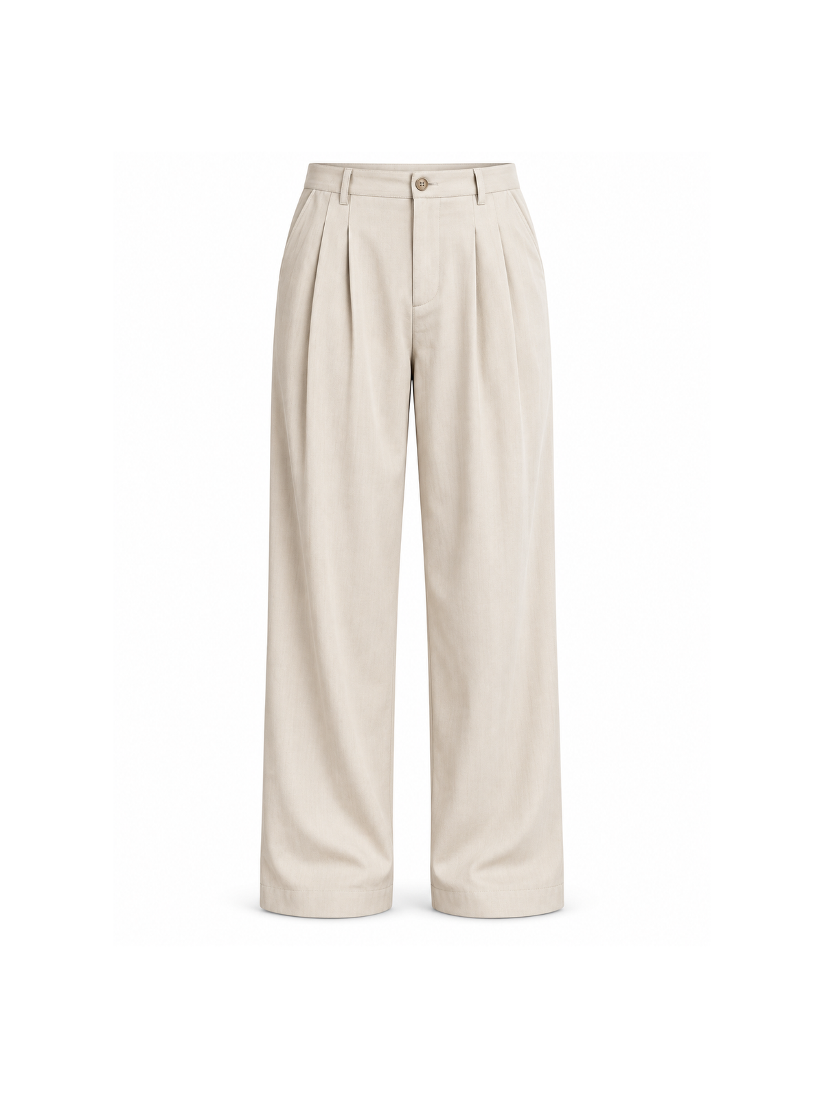 Linen-Blend Tailored Wide-Leg Pants product image