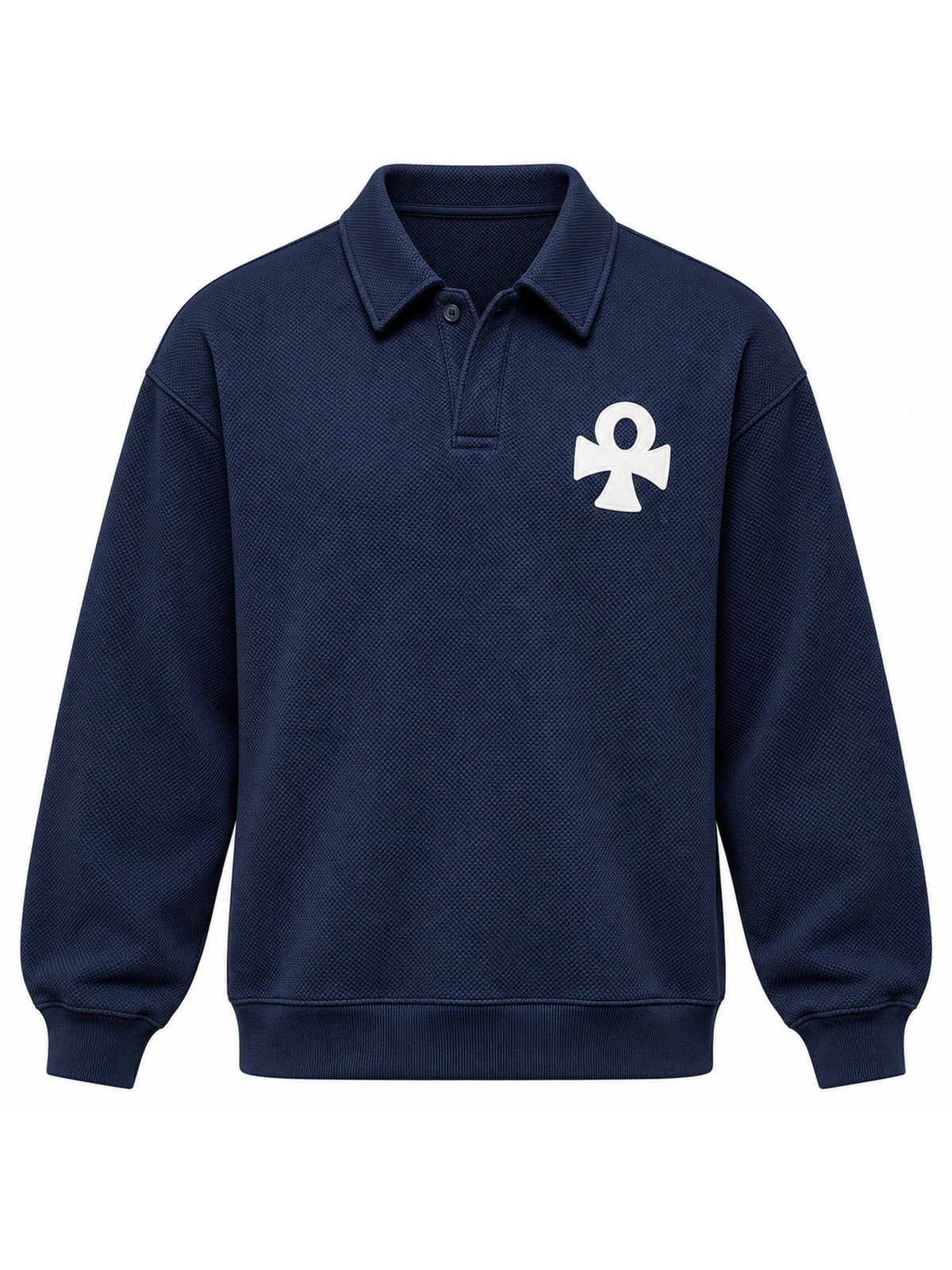 Ace Jolun. Lucky Charm Polo-Collar Sweatshirt product view 2