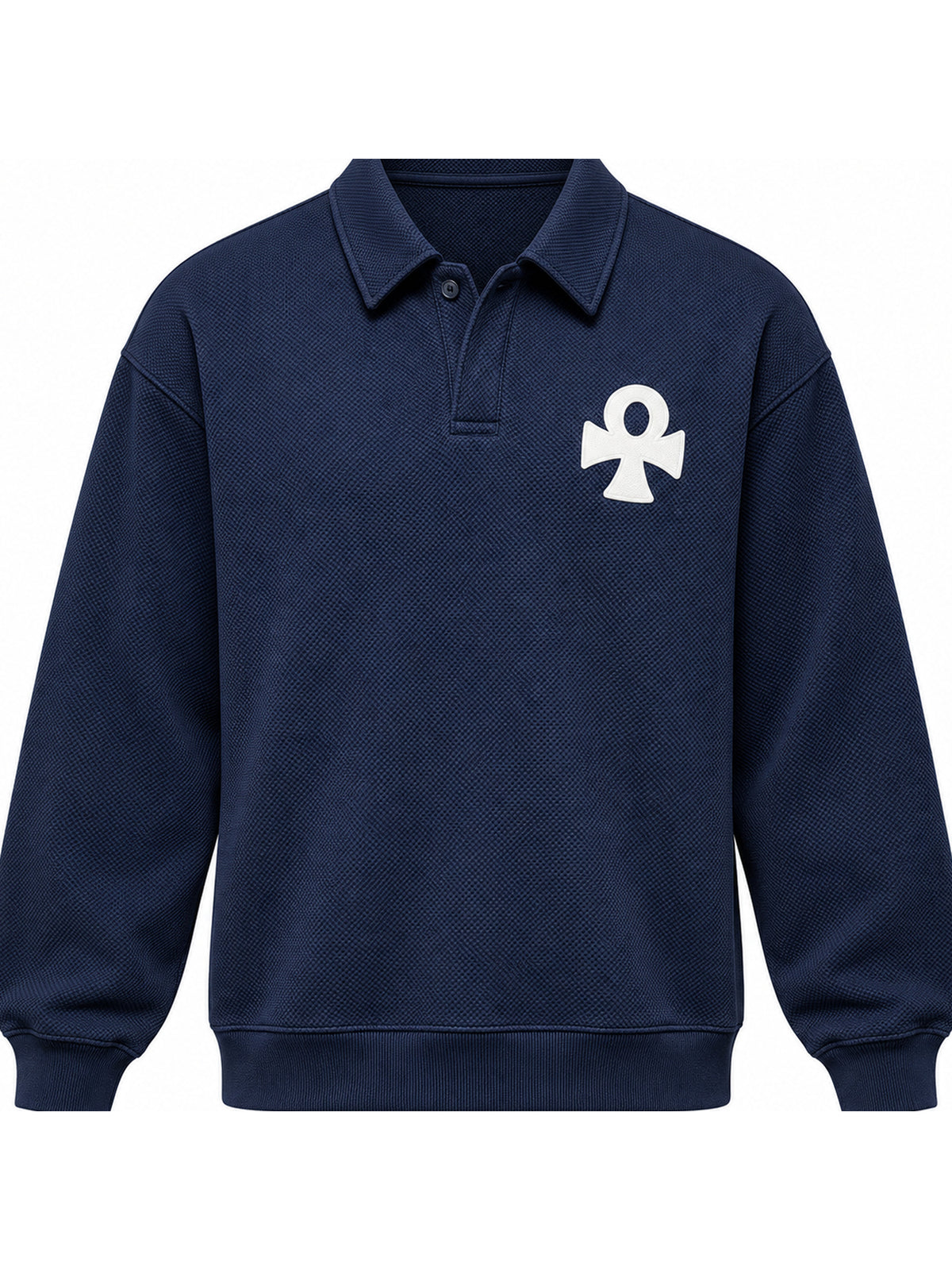 Ace Jolun. Lucky Charm Polo-Collar Sweatshirt product view 3