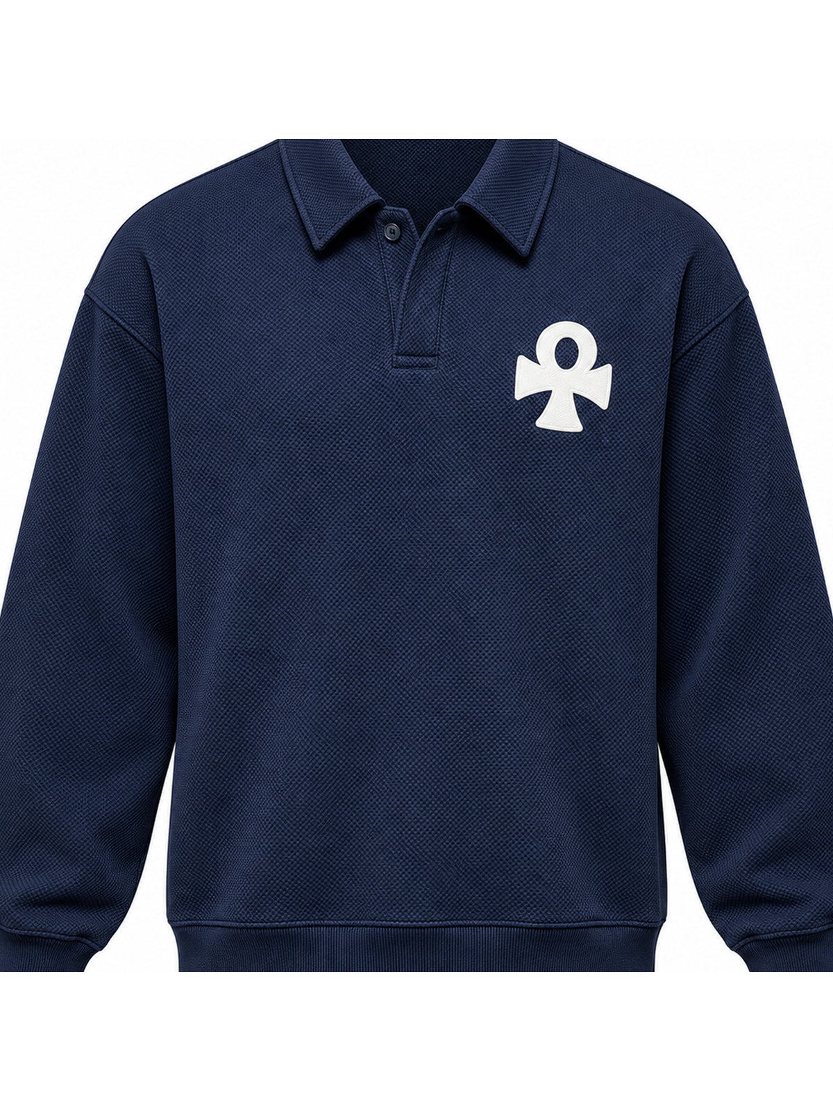 Ace Jolun. Lucky Charm Polo-Collar Sweatshirt product view 4