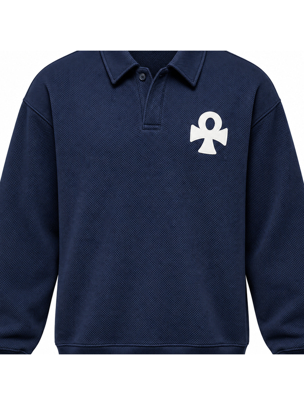 Ace Jolun. Lucky Charm Polo-Collar Sweatshirt product view 5