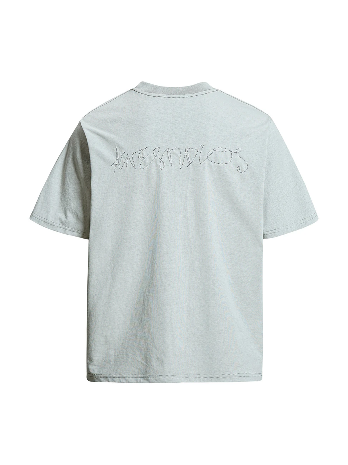 Ace Jolun. Minimal Embroidered Boxy Tee product view 3
