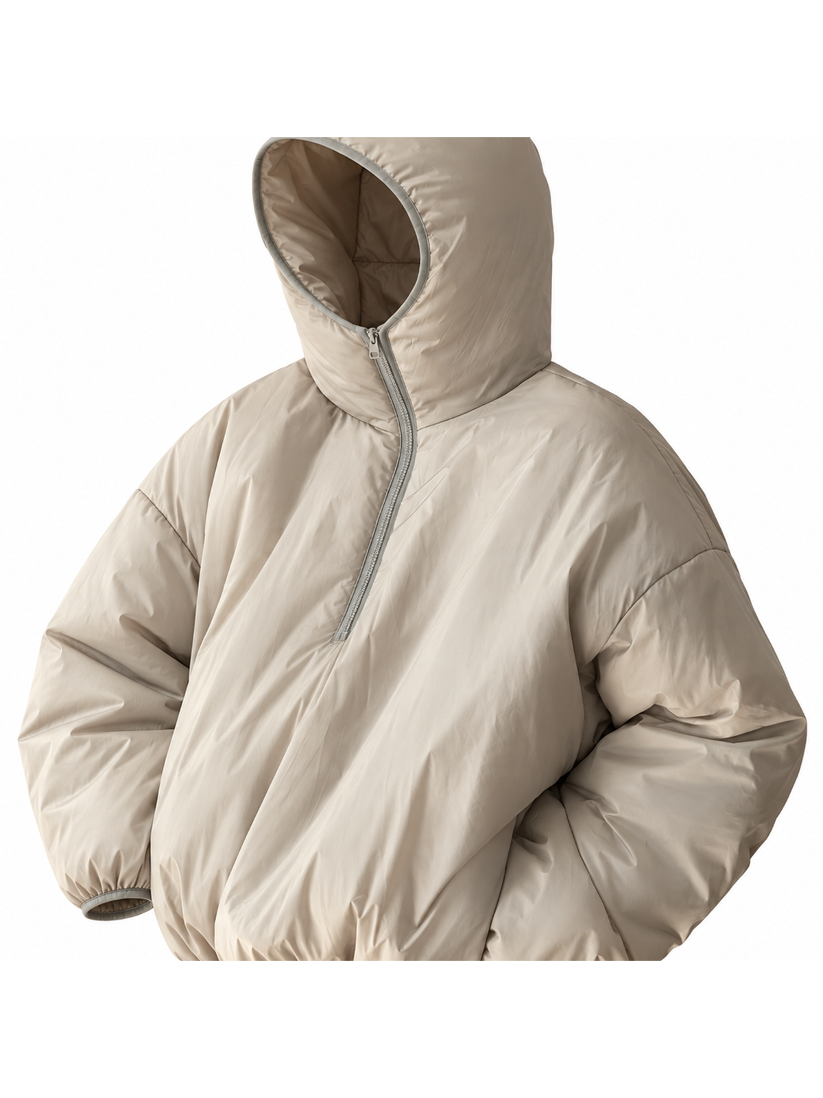Ace Jolun. Minimal Hooded Puffer Jacket product view 2