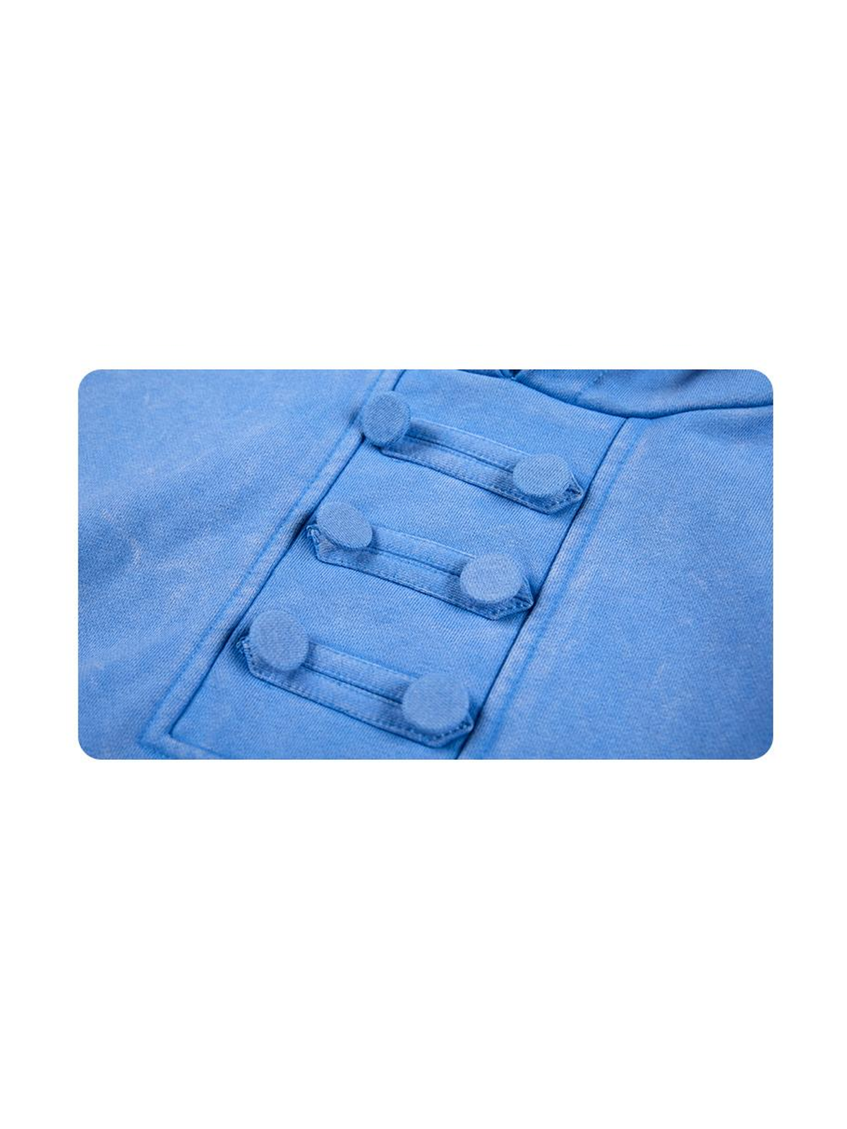 Ace Jolun. Napoleon-Button Cropped Zip Hoodie product view 2