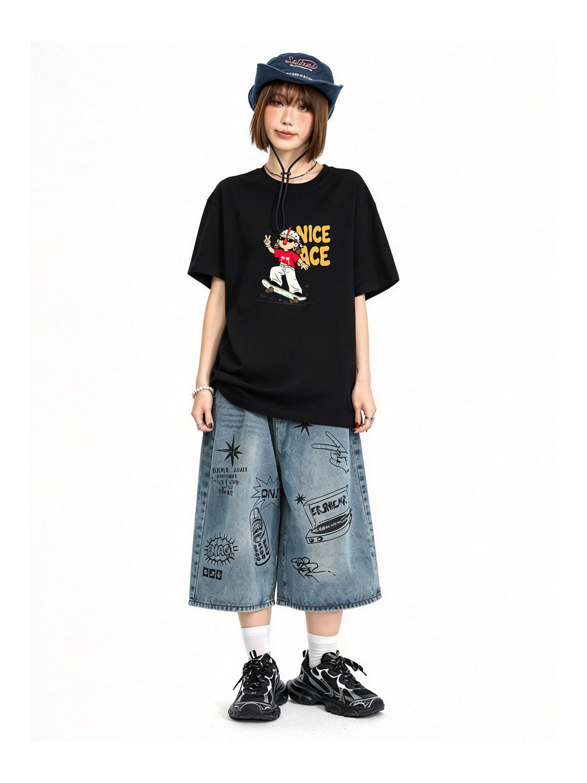 Ace Jolun. Nice Pace Character Graphic Tee product view 1
