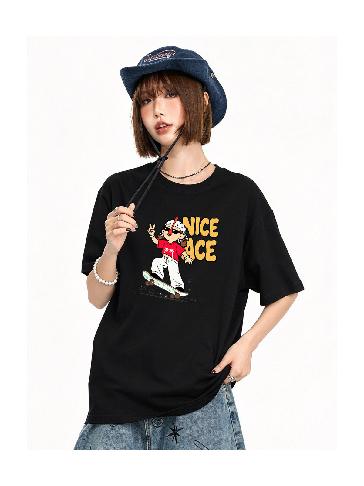 Ace Jolun. Nice Pace Character Graphic Tee product view 2