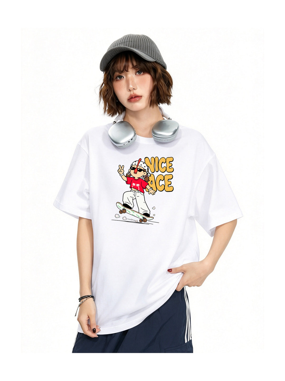 Ace Jolun. Nice Pace Character Graphic Tee product view 4