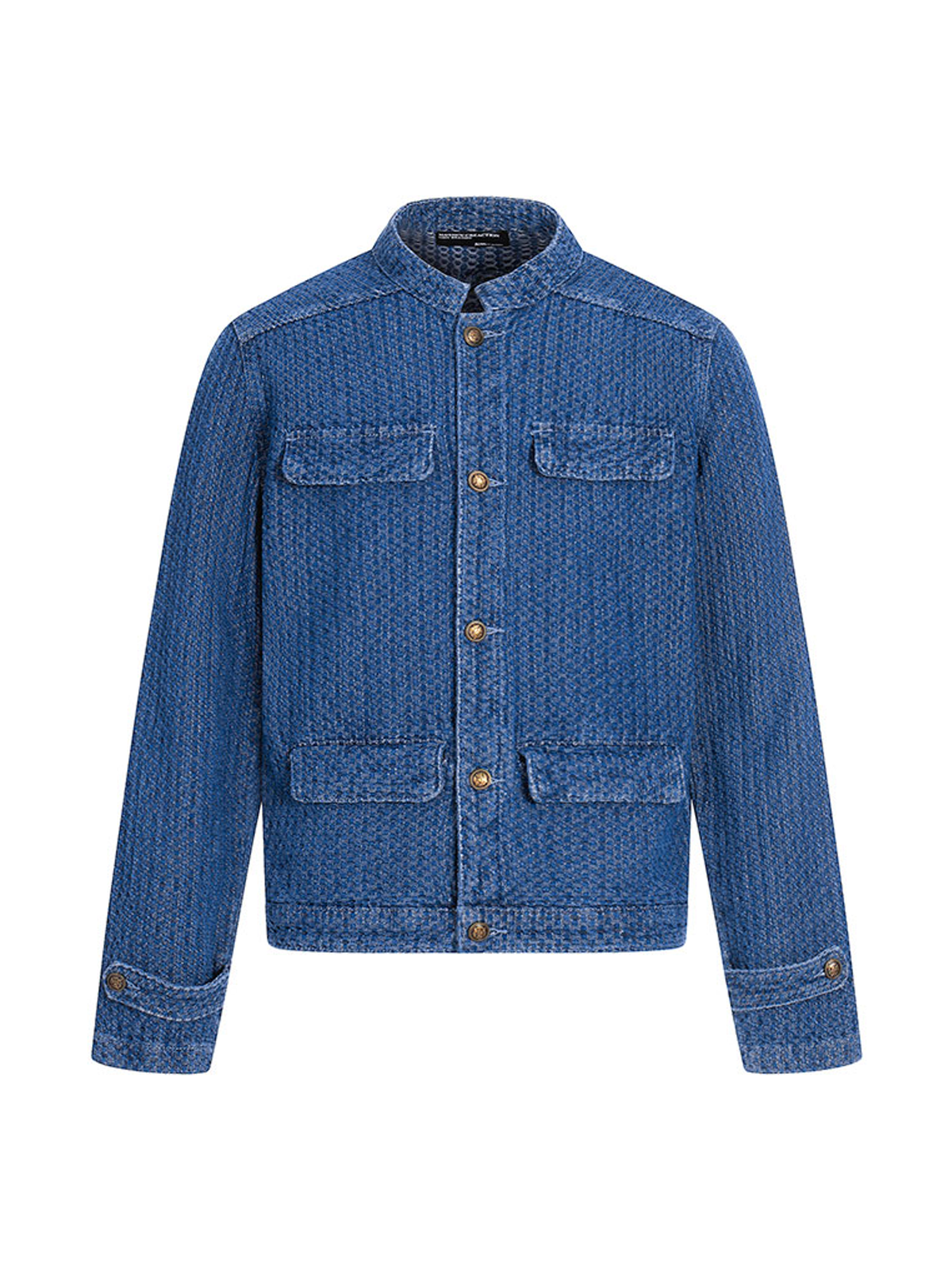 Ace Jolun. Plaid Denim Statement Jacket product view 1